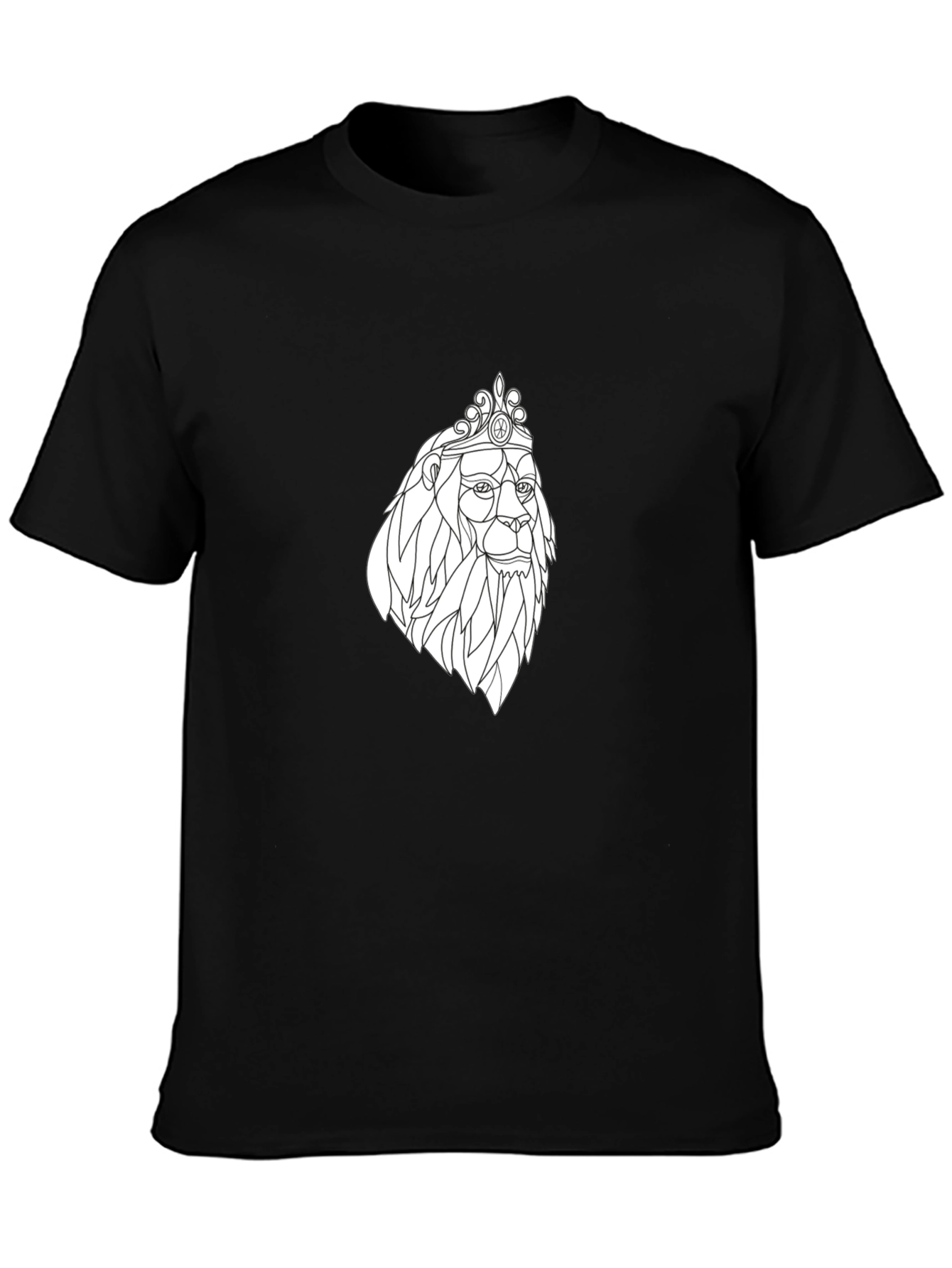 Lion King Graphic Tee - Modern Black T-Shirt