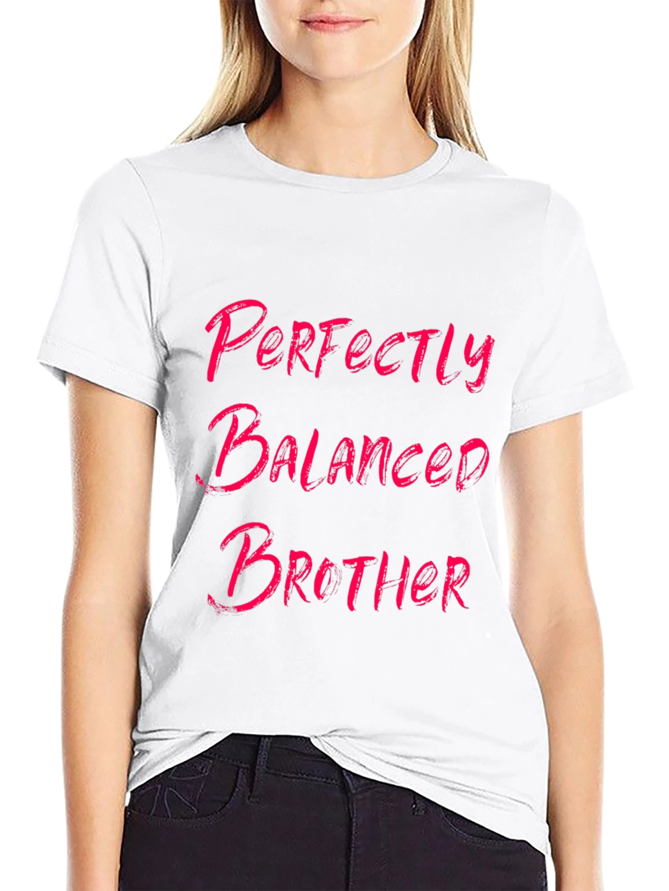 Perfectly Balanced Brother Graphic Tee - Black