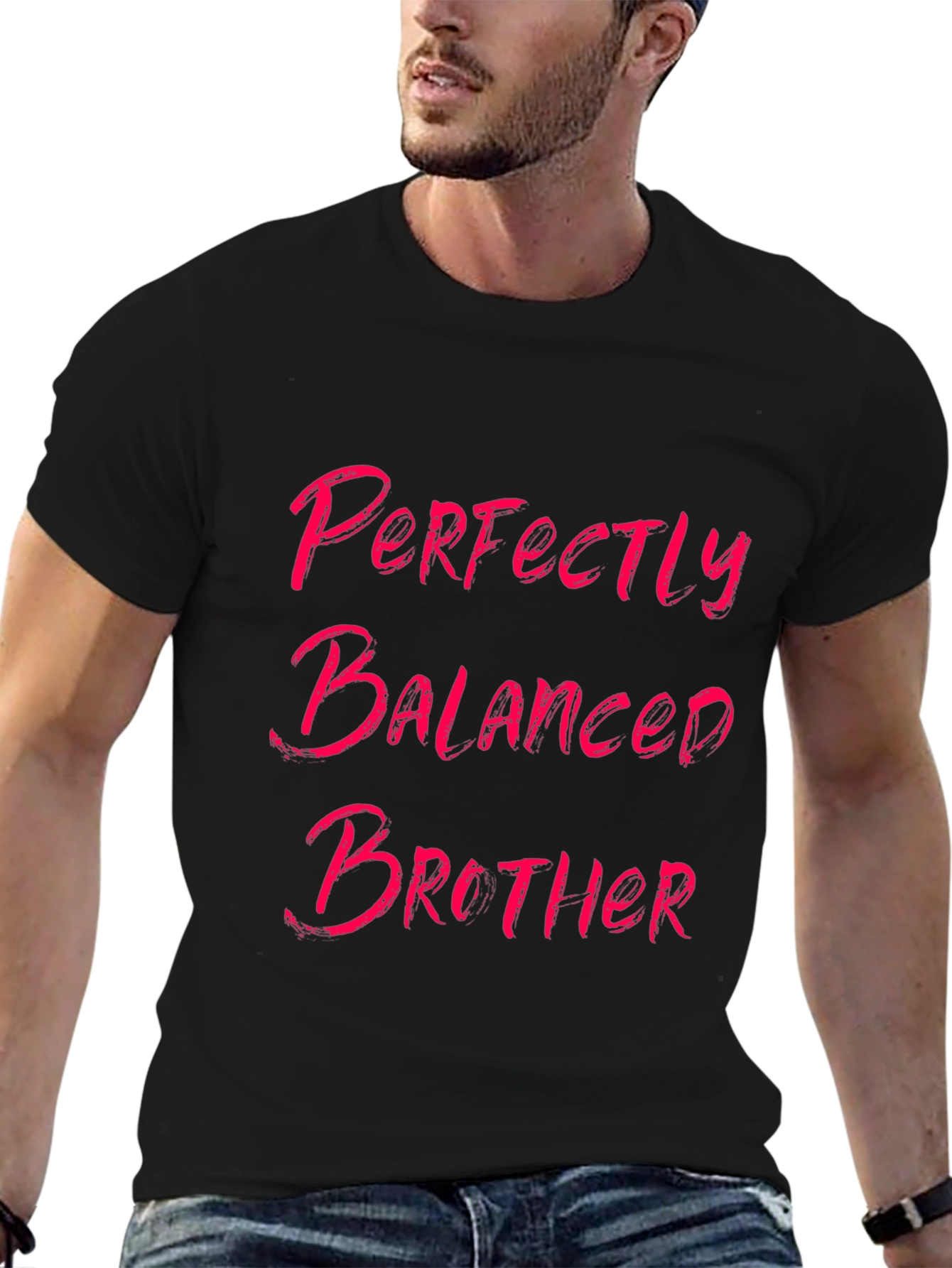 Perfectly Balanced Brother Graphic Tee - Black