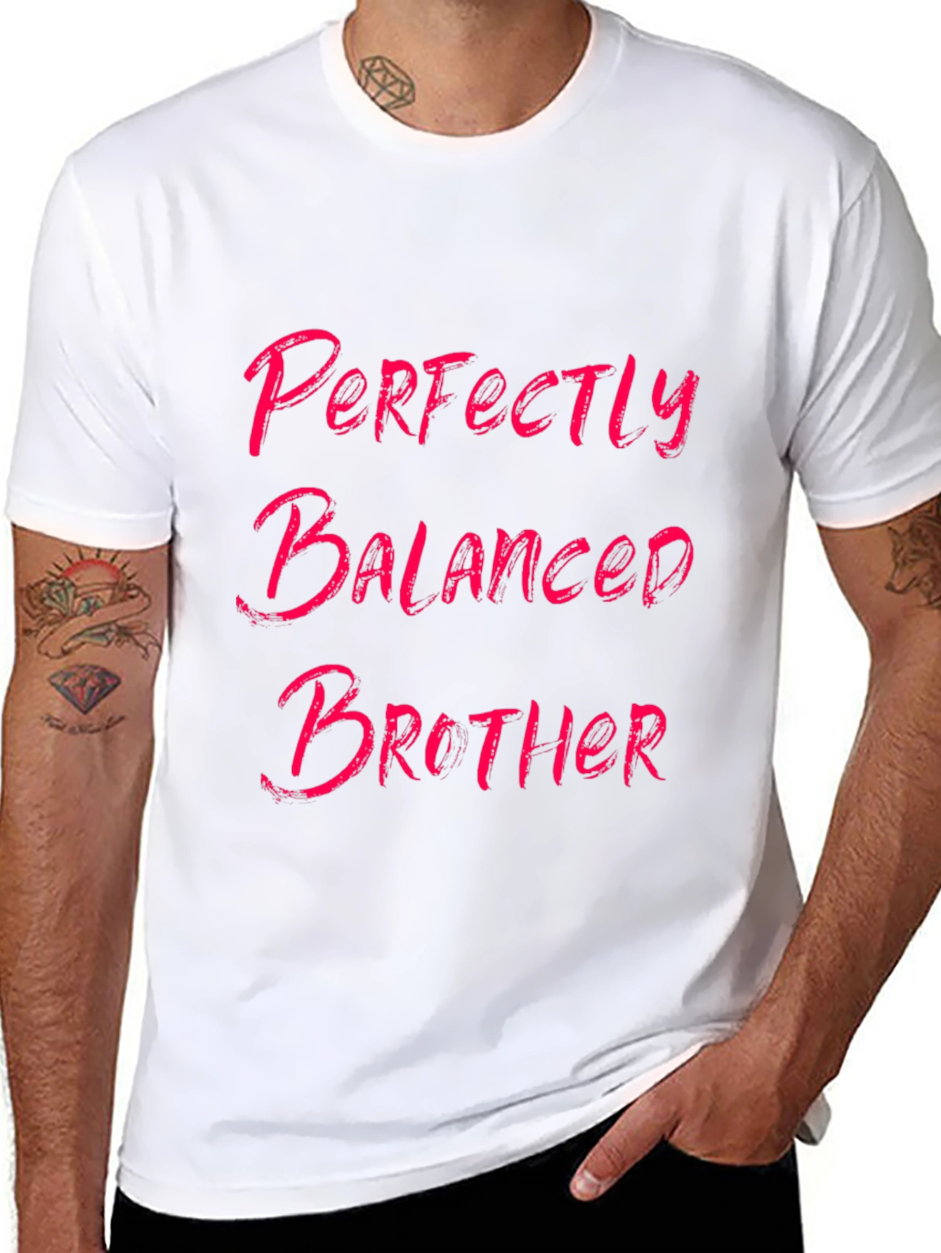 Perfectly Balanced Brother Graphic Tee - Black