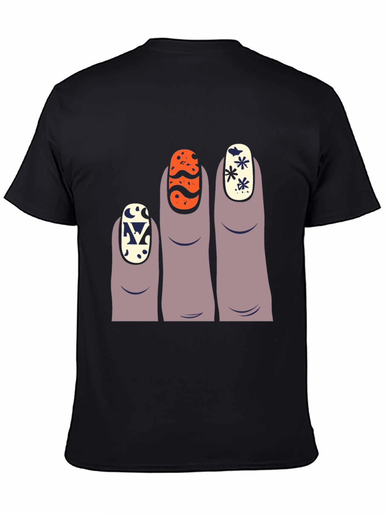 Funky Fingernails Graphic Tee - Unique Design