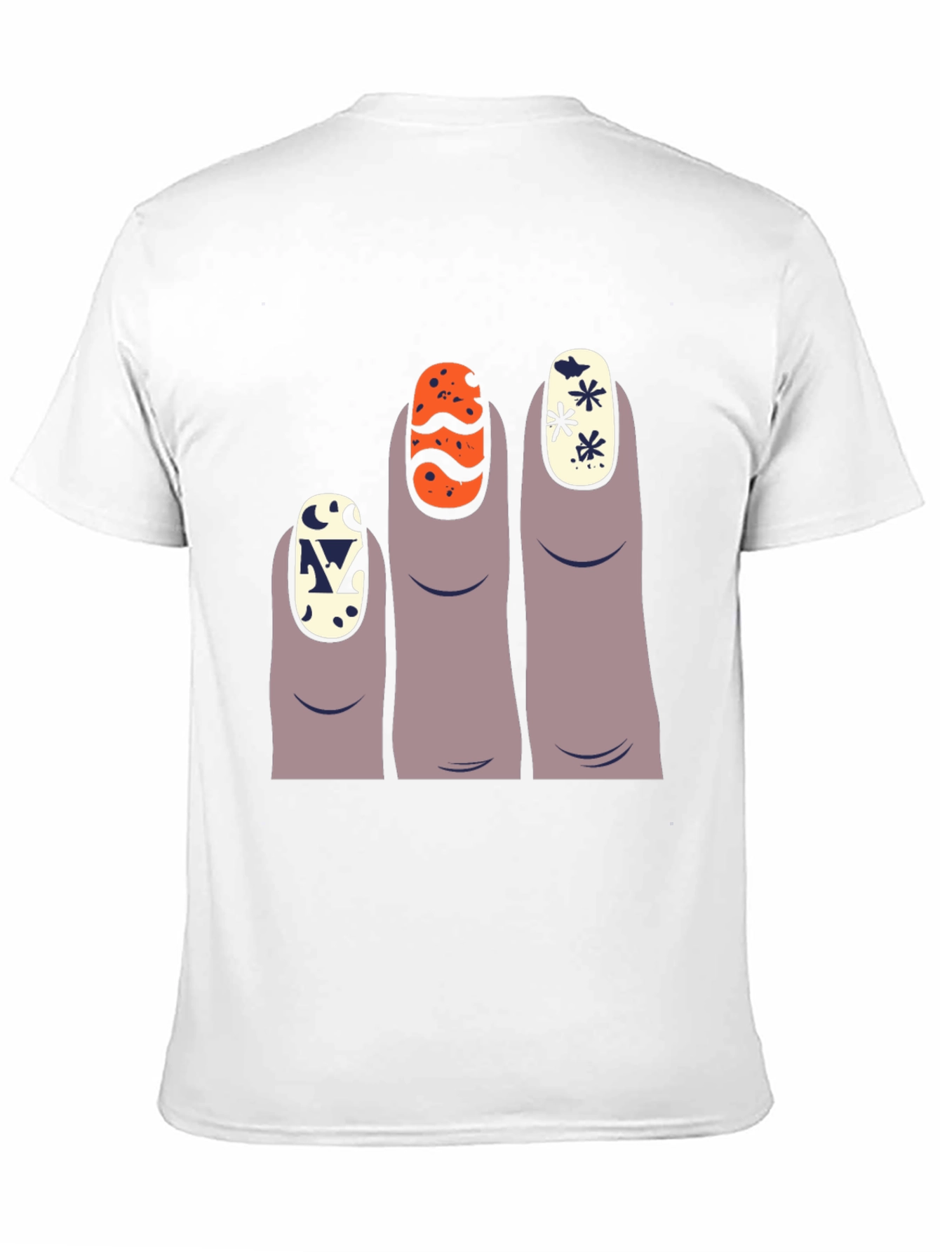 Funky Fingernails Graphic Tee - Unique Design