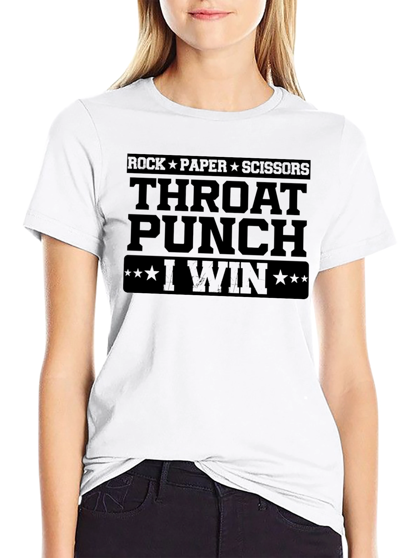 Rock Paper Scissors Throat Punch T-Shirt