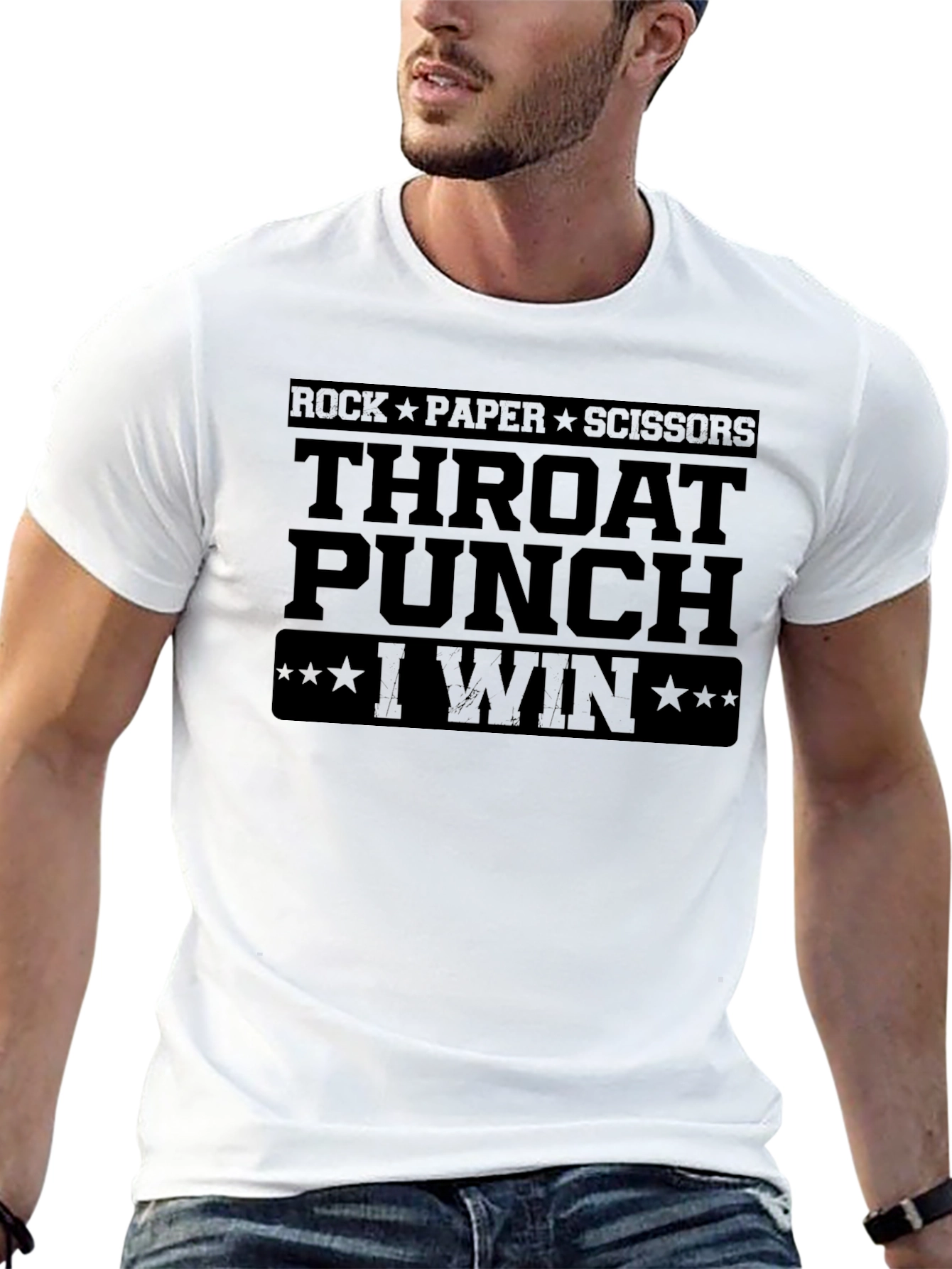 Rock Paper Scissors Throat Punch T-Shirt