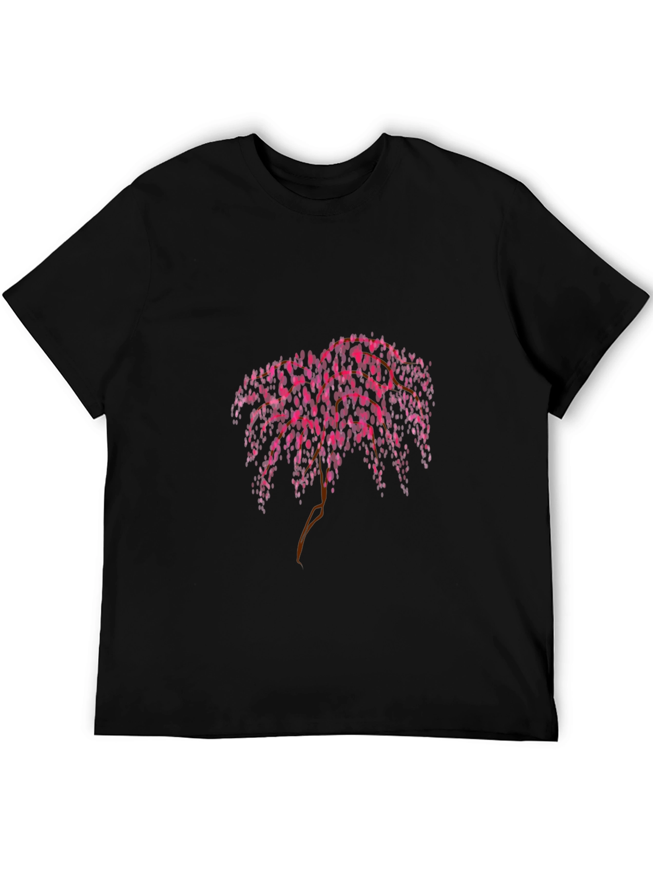 Pink Floral Weeping Willow Graphic Tee