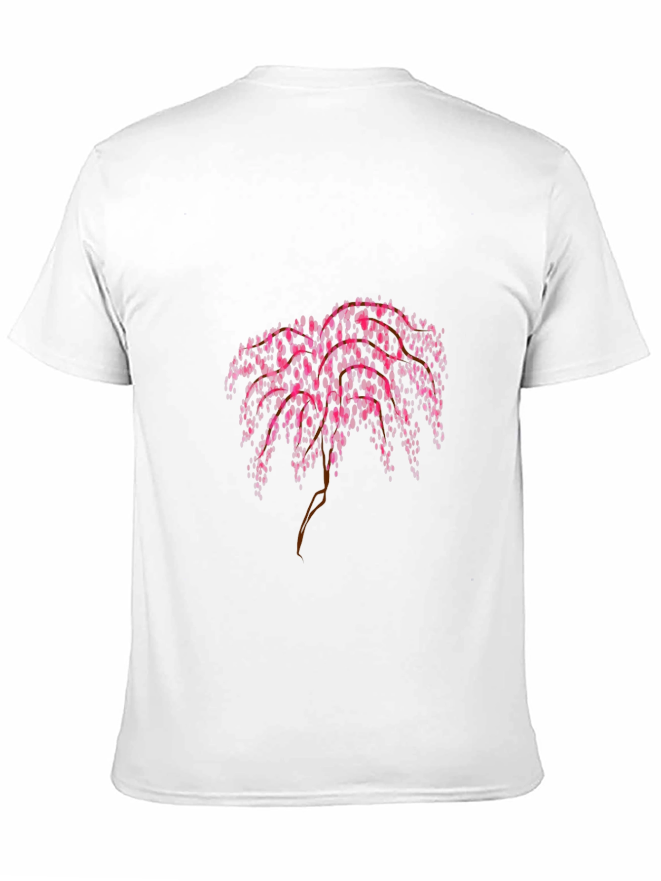Pink Floral Weeping Willow Graphic Tee