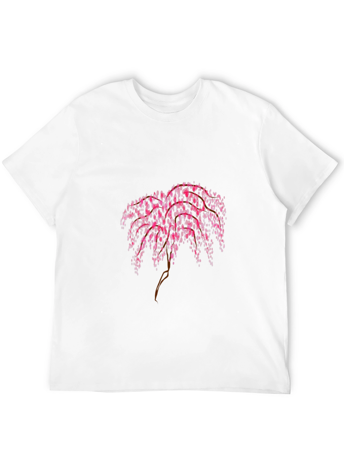 Pink Floral Weeping Willow Graphic Tee
