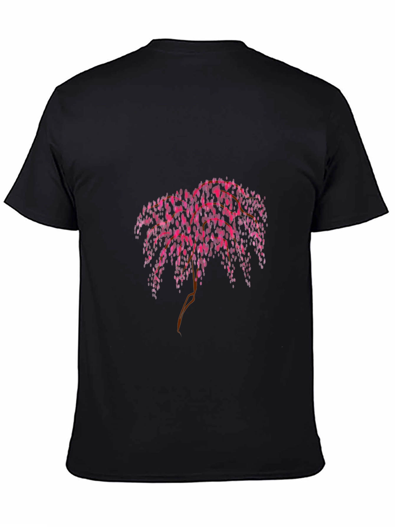 Pink Floral Weeping Willow Graphic Tee