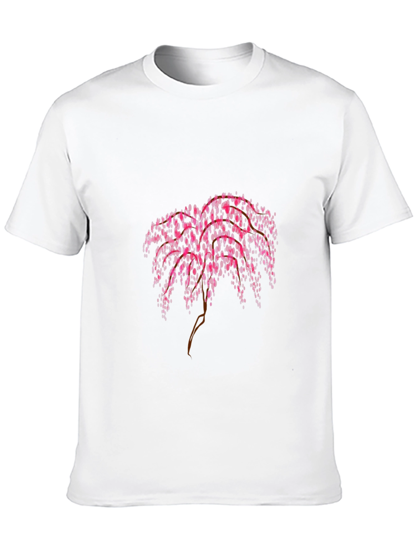 Pink Floral Weeping Willow Graphic Tee