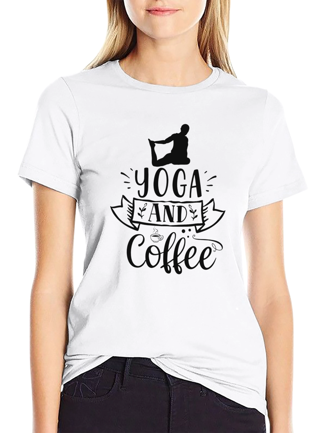 Yoga and Coffee Graphic Tee