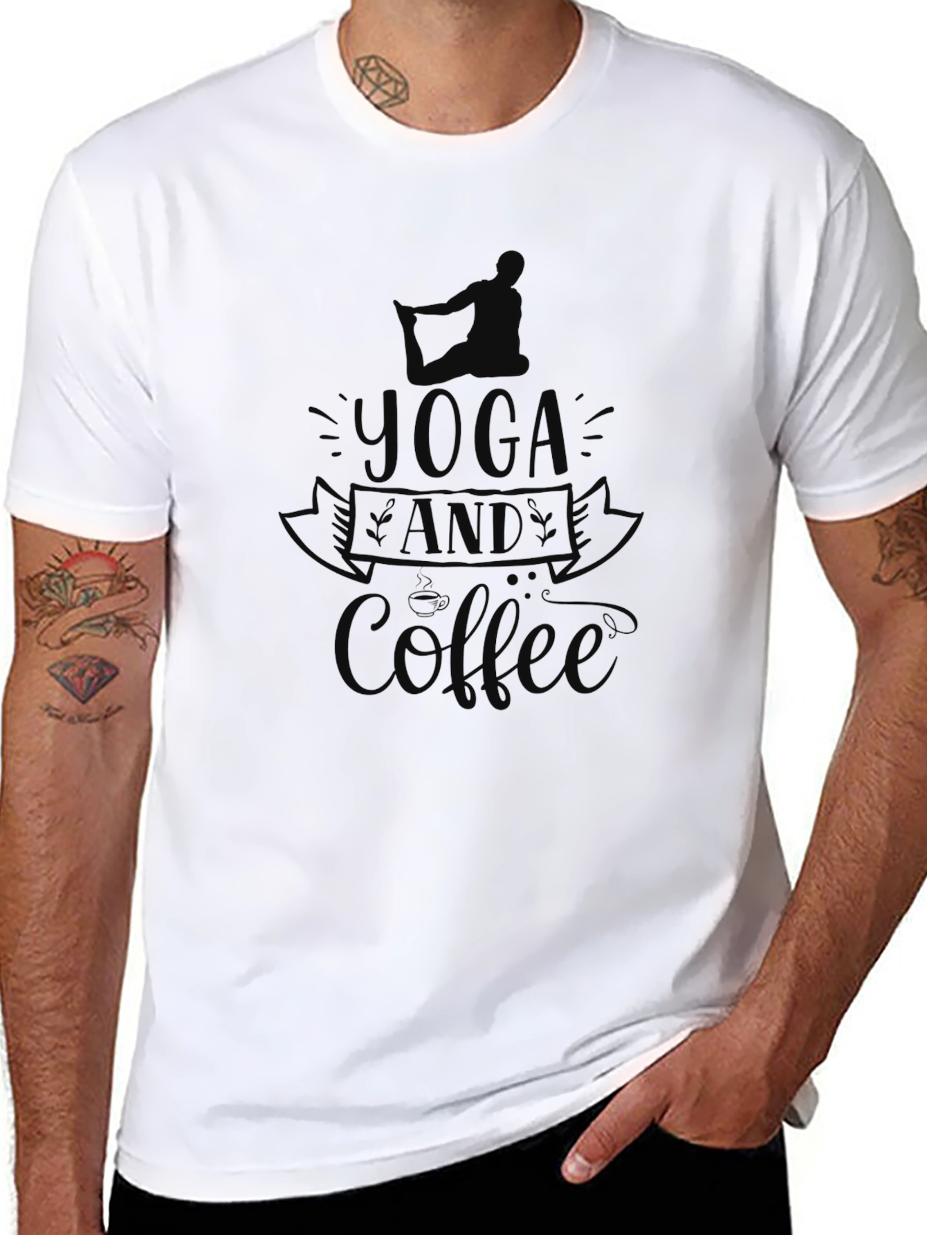 Yoga and Coffee Graphic Tee