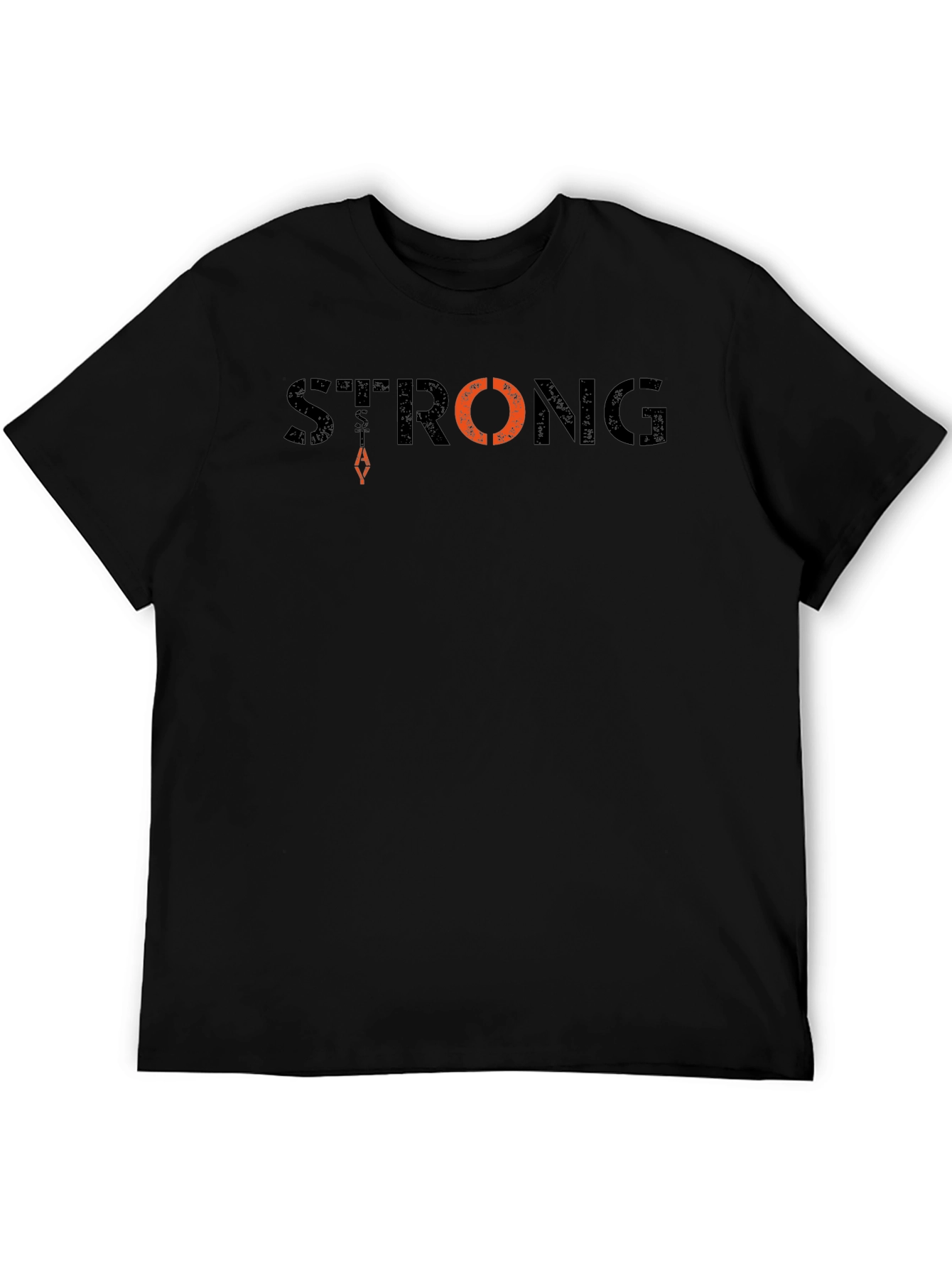 Mens Strong Graphic T-Shirt - Black