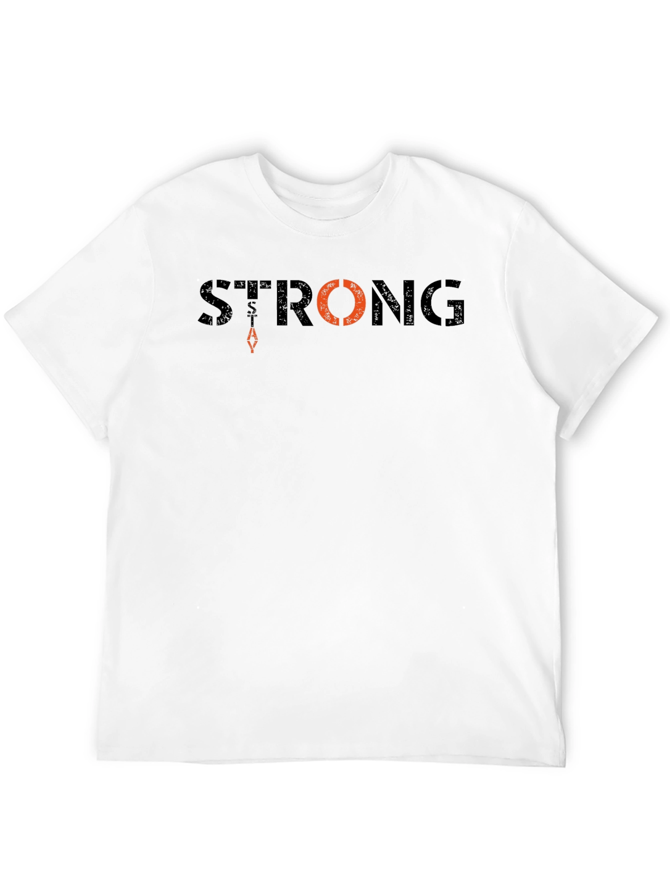 Mens Strong Graphic T-Shirt - Black