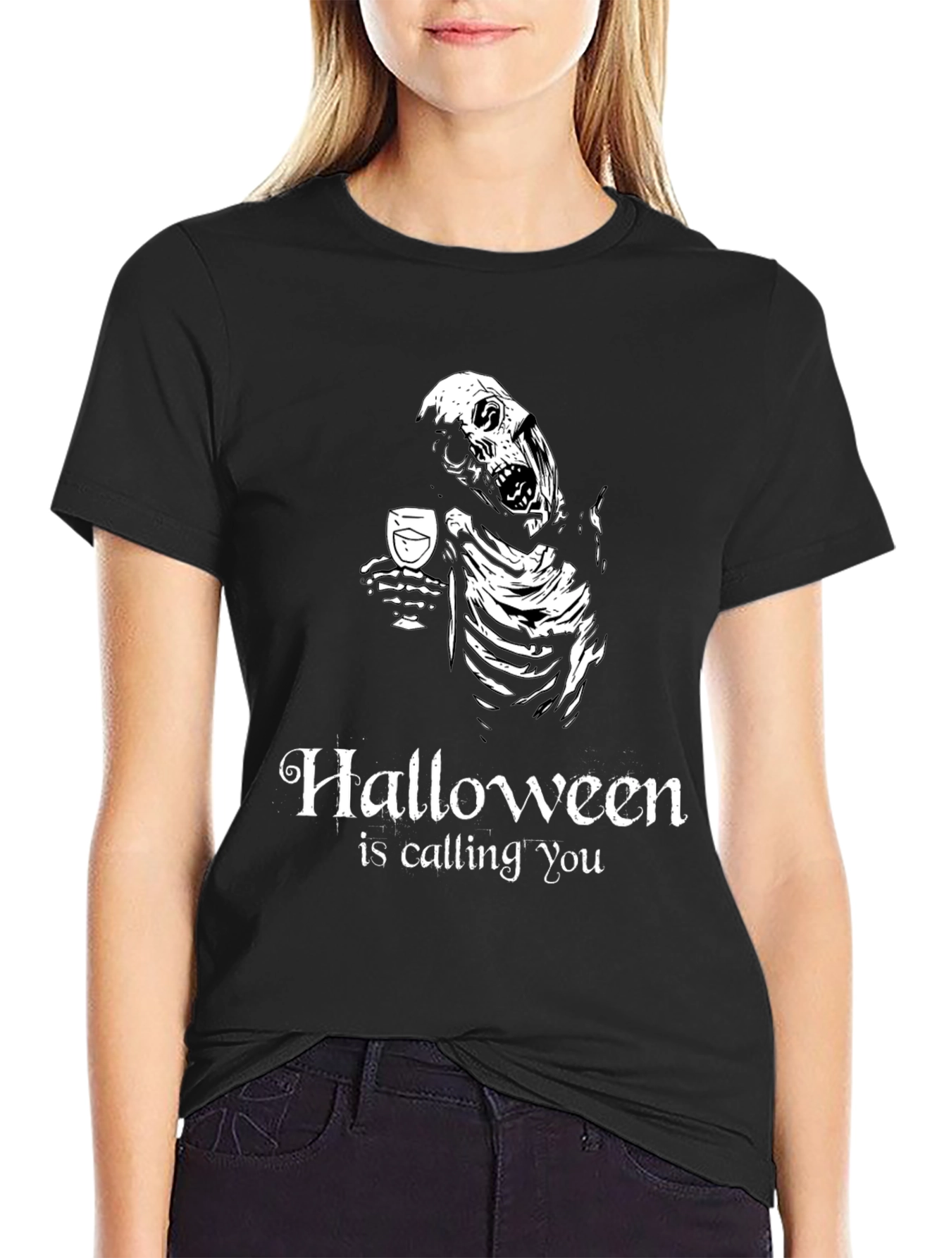 Halloween is Calling You - Skeleton T-Shirt