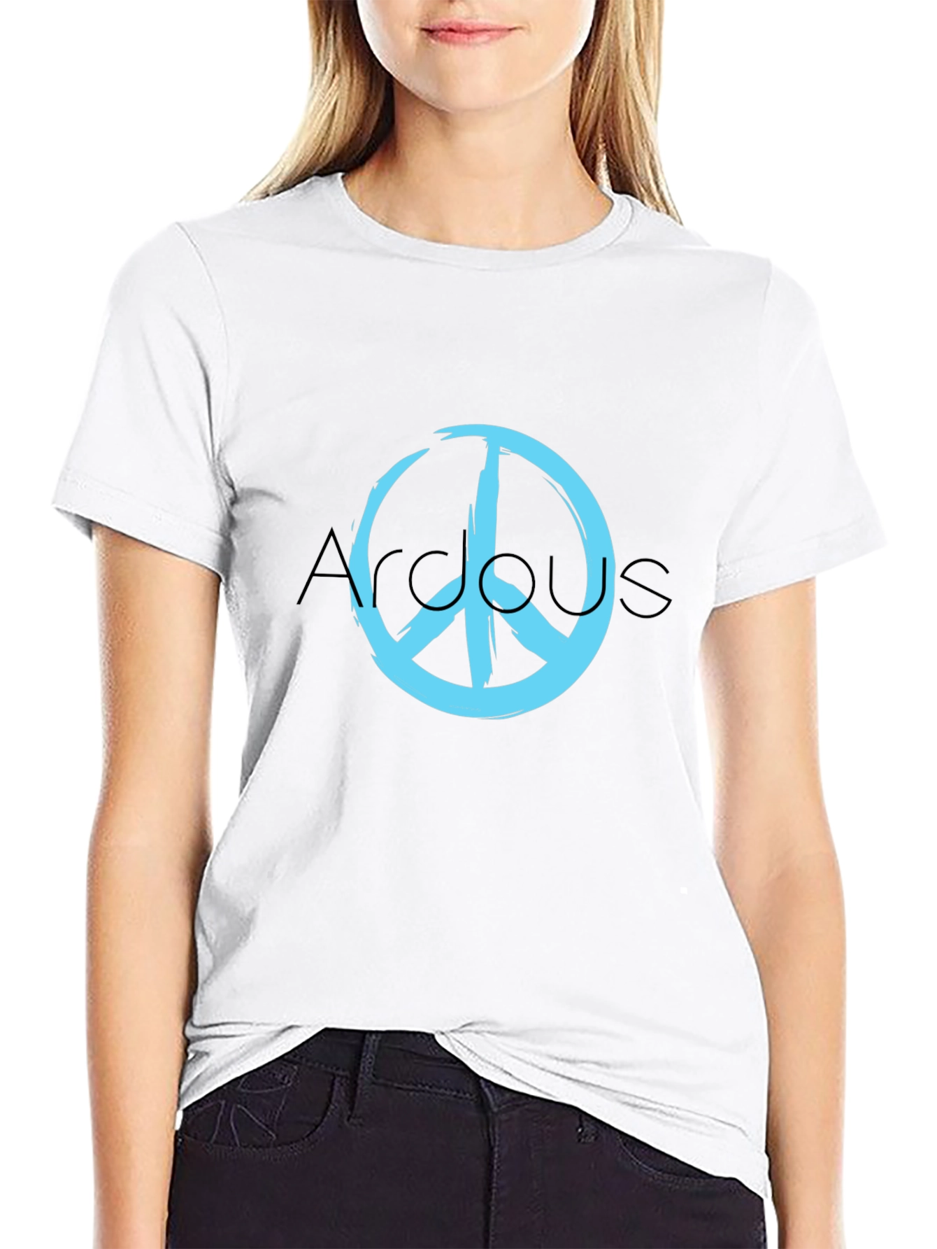 Peace Sign Graphic Tee - Stylish Casual Wear