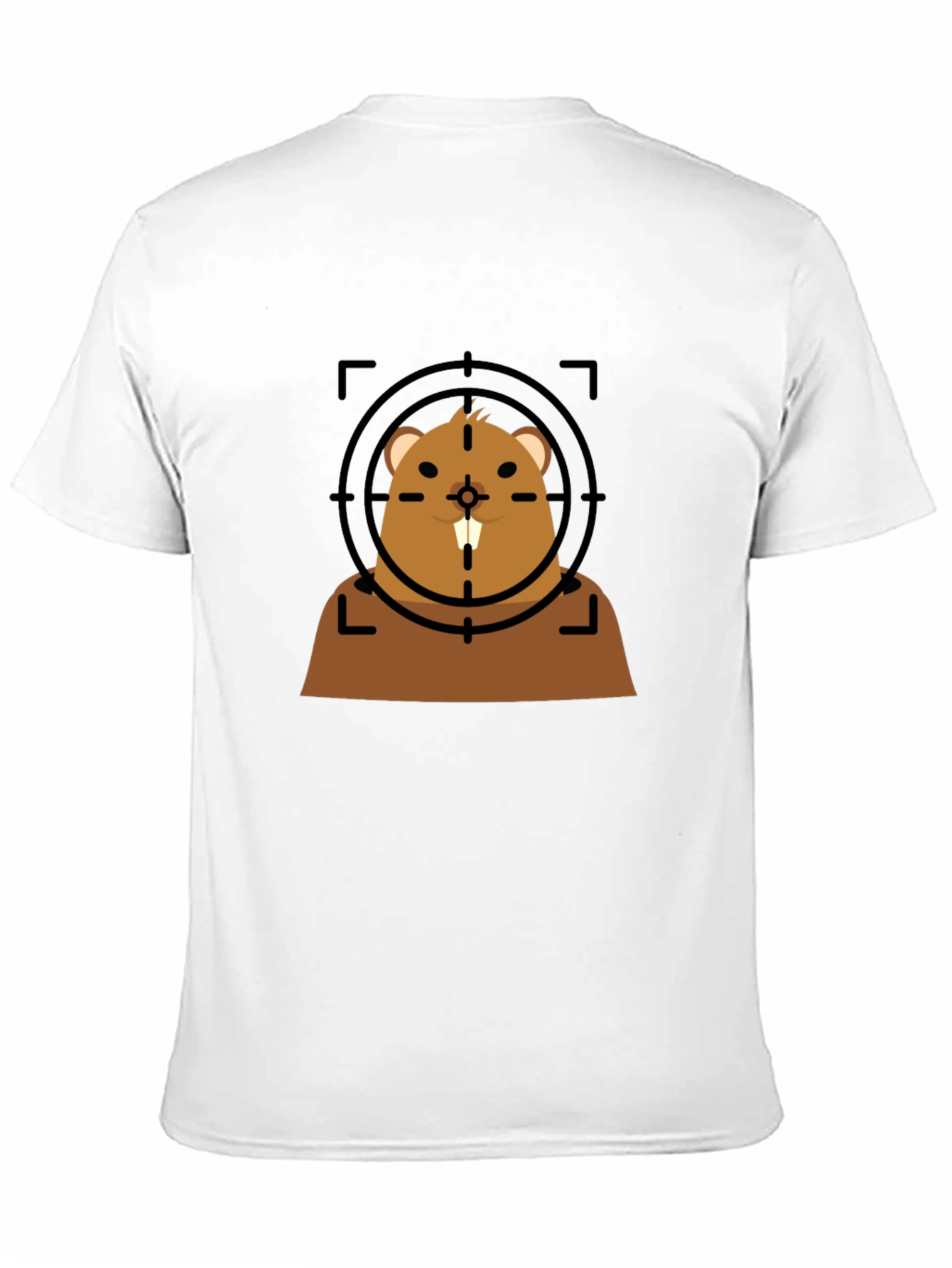 Funny Beaver Target T-Shirt - Novelty Graphic Tee