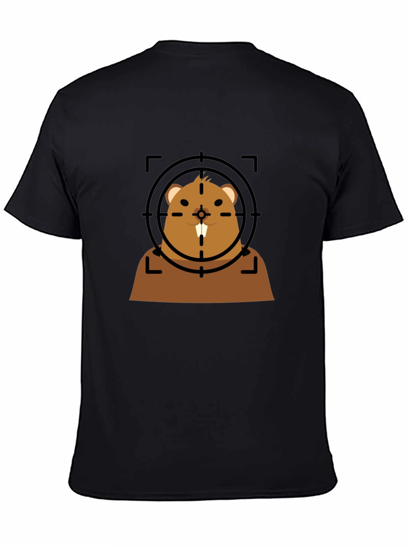 Funny Beaver Target T-Shirt - Novelty Graphic Tee