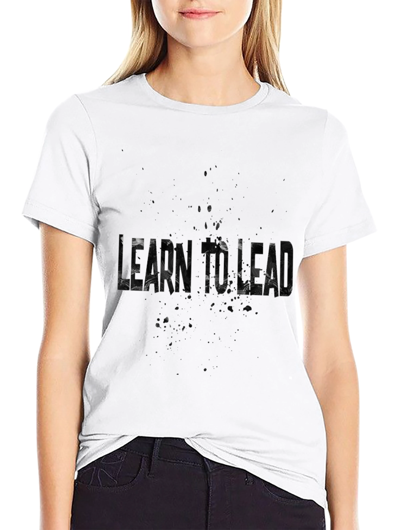 Learn Instead Graphic Tee - Black Casual Shirt