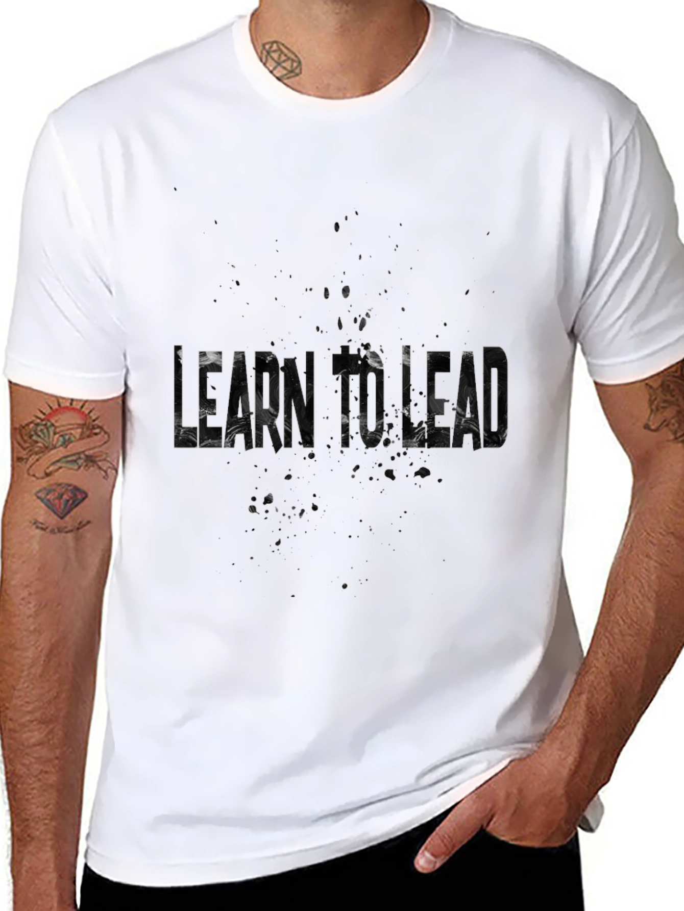 Learn Instead Graphic Tee - Black Casual Shirt