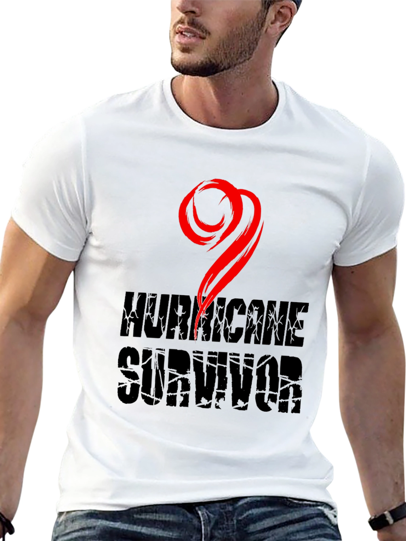 Hurricane Survivor Tee - Grunge Graphic T-Shirt