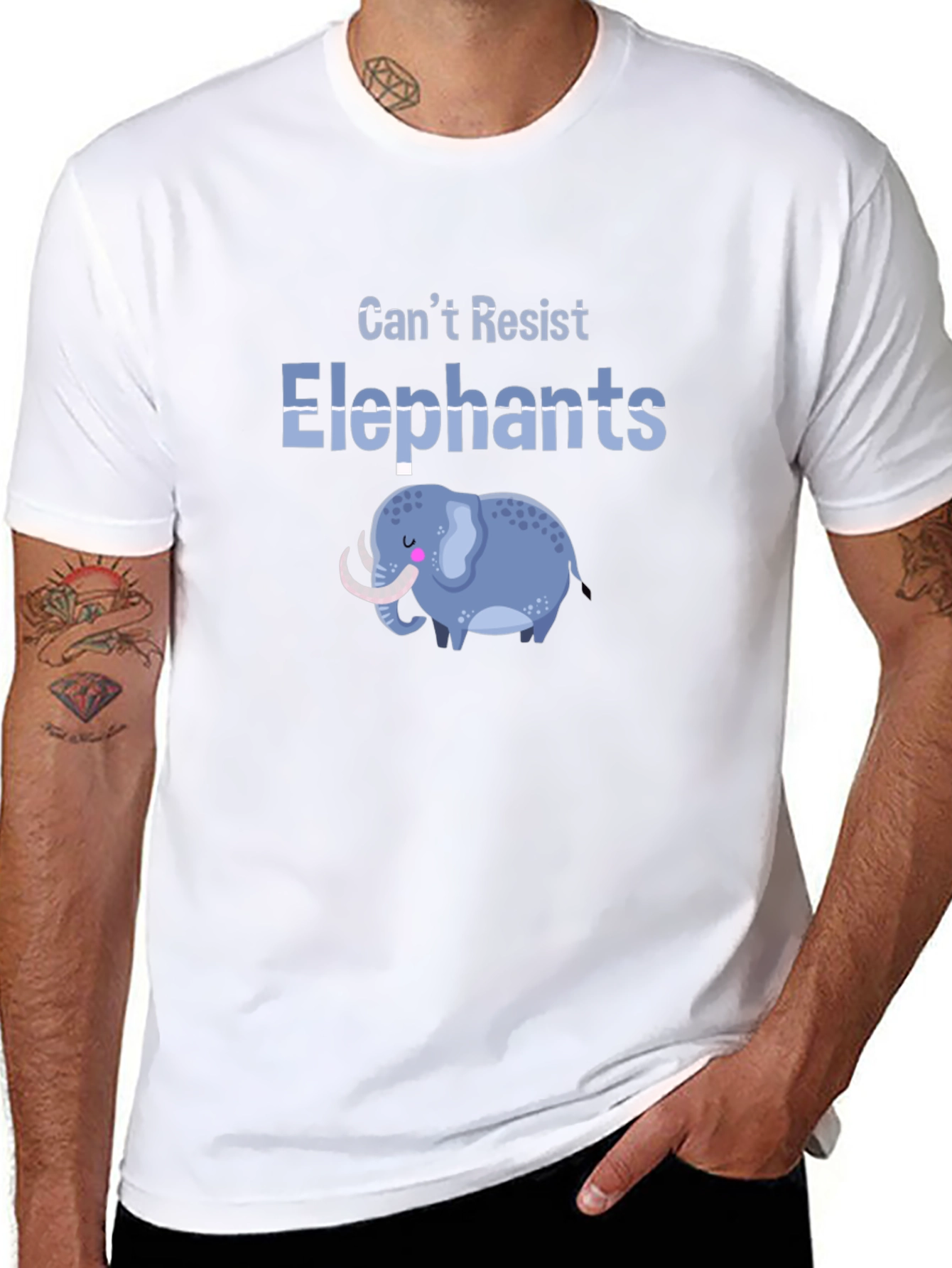 Cant Resist Elephants Graphic Tee