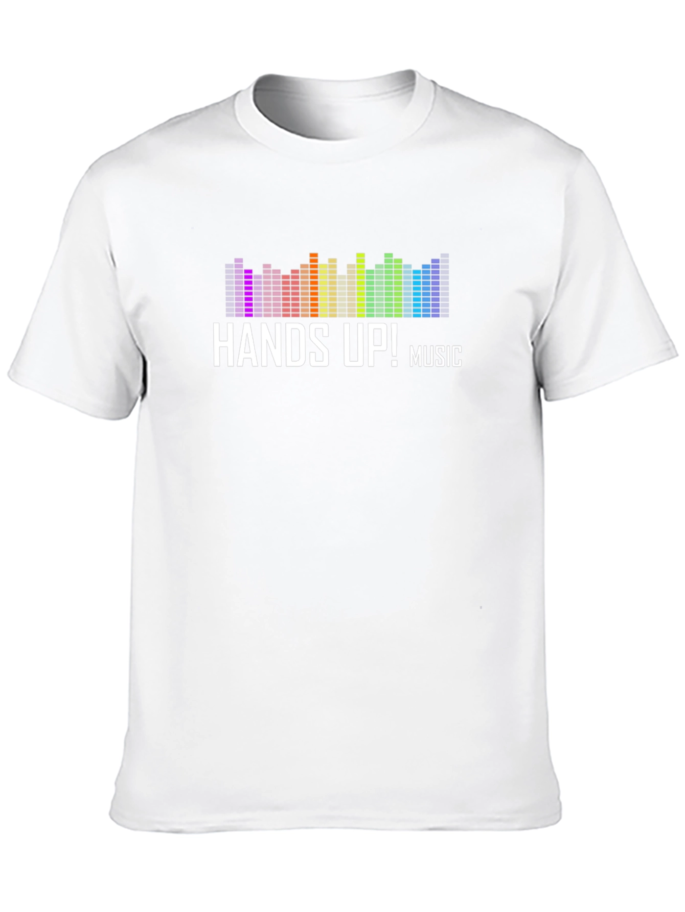 Hands Up! Music Graphic Black T-Shirt