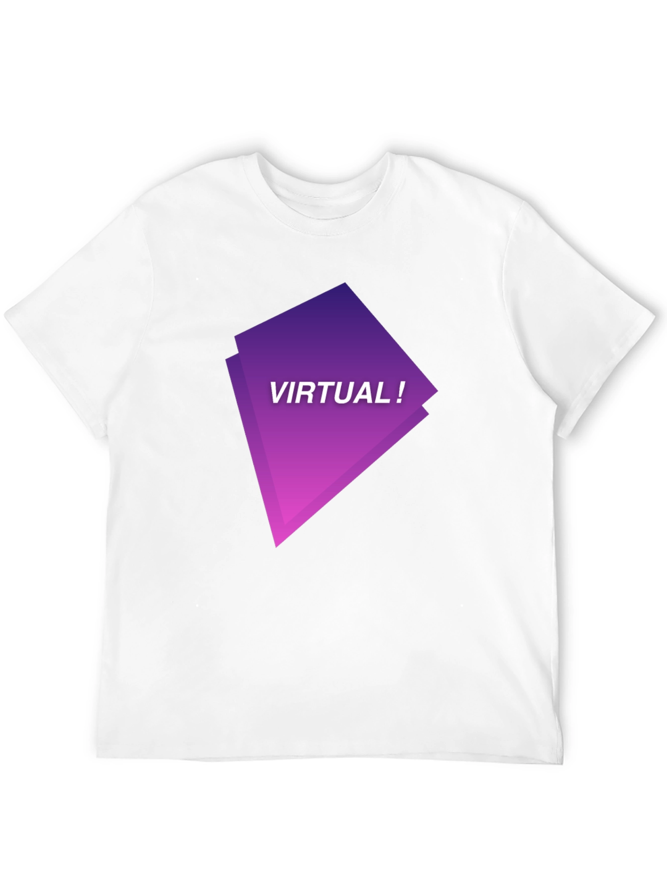 Virtual Graphic Tee - Black Modern Design