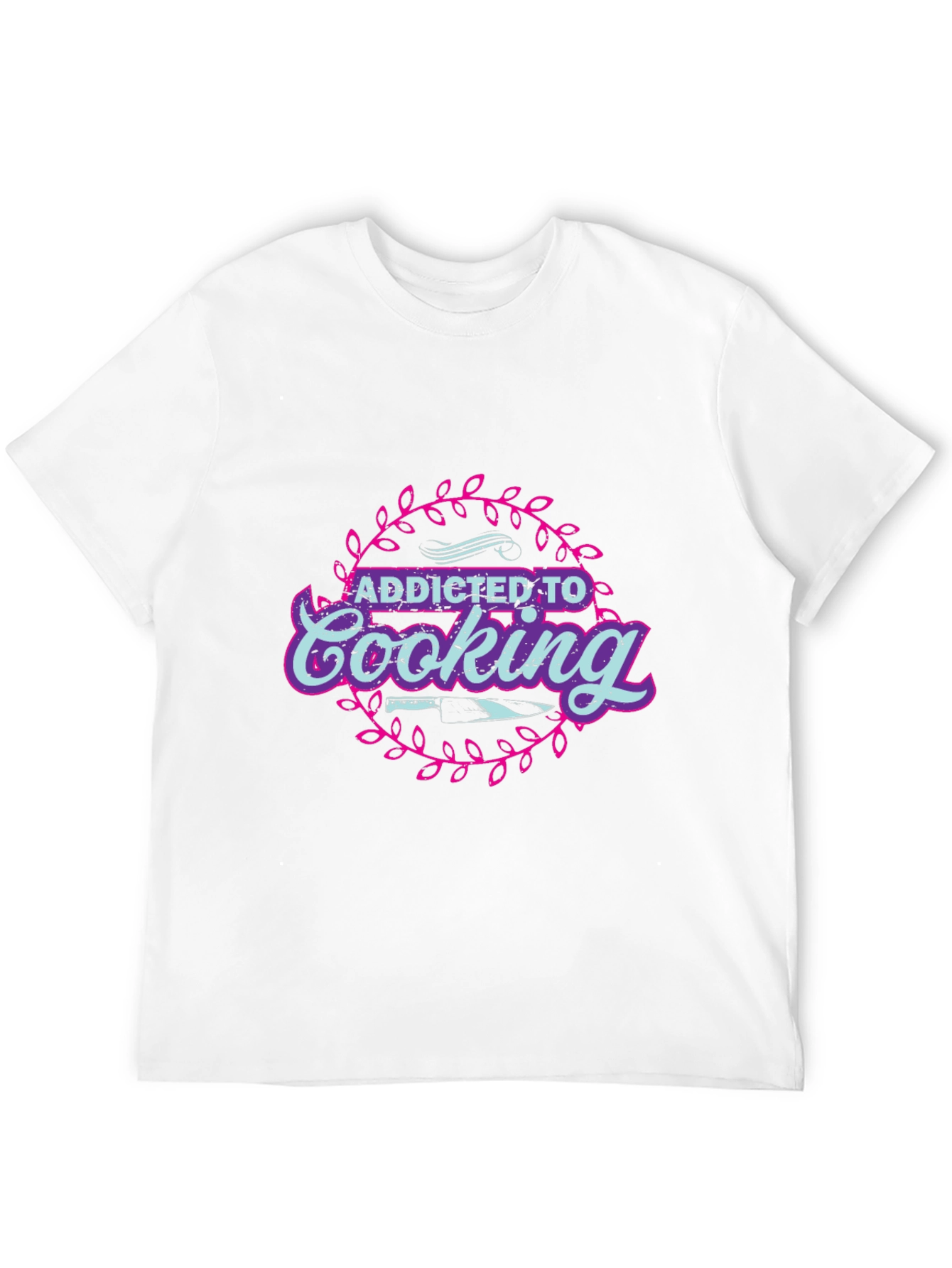 Addicted to Cooking T-Shirt Chef Foodie Tee