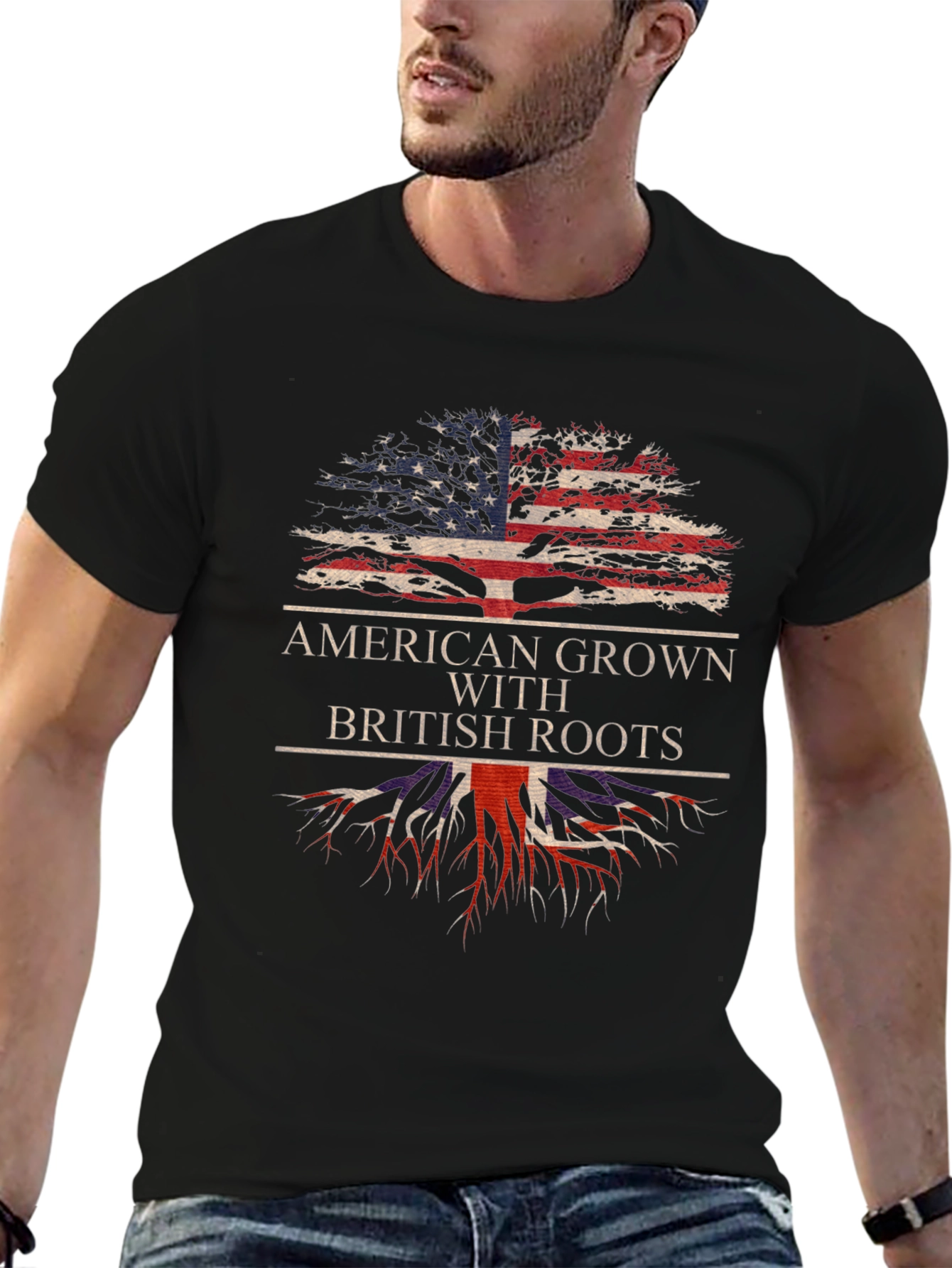 American Grown with British Roots T-Shirt