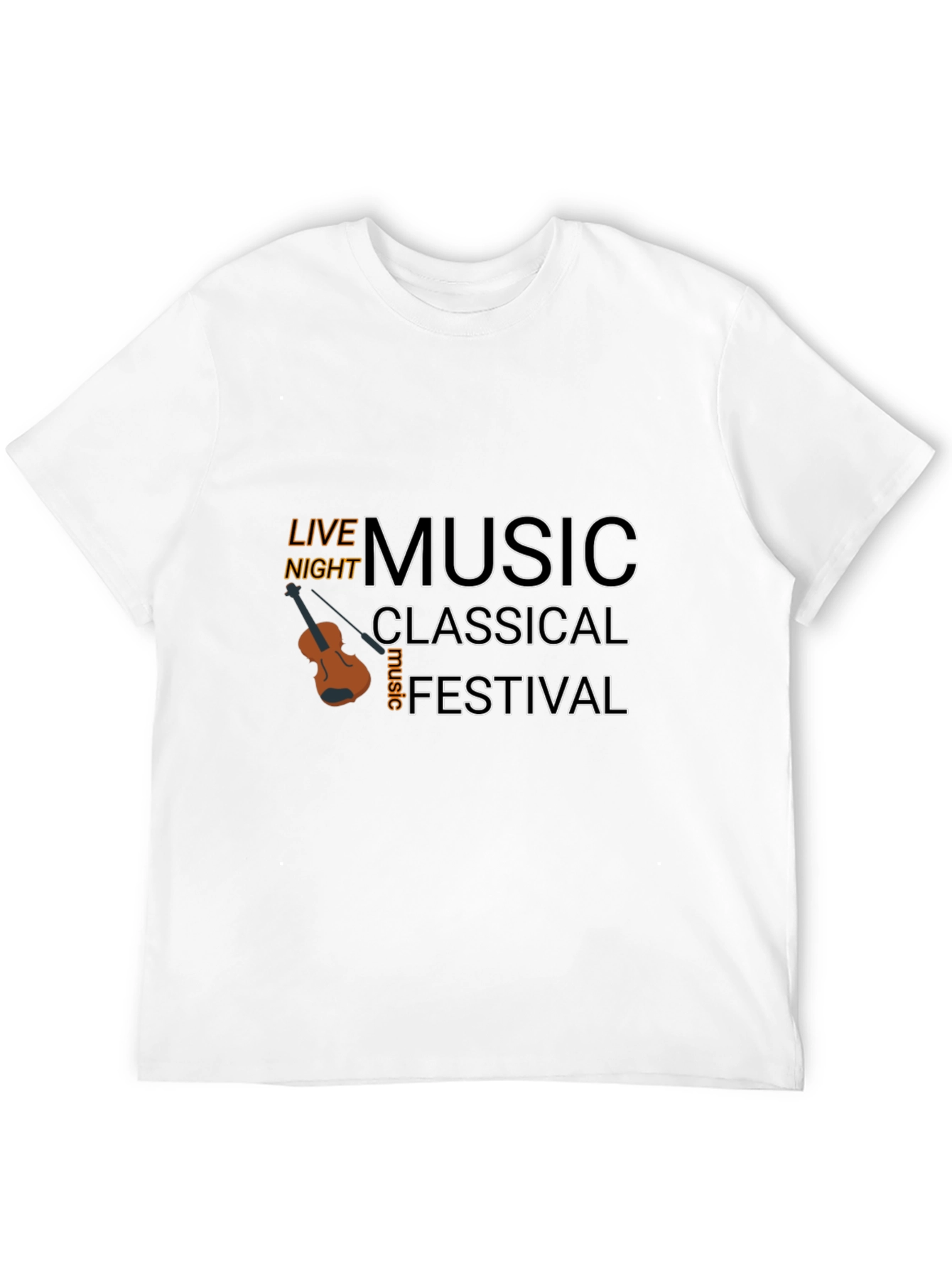 Live Music Festival Black T-Shirt