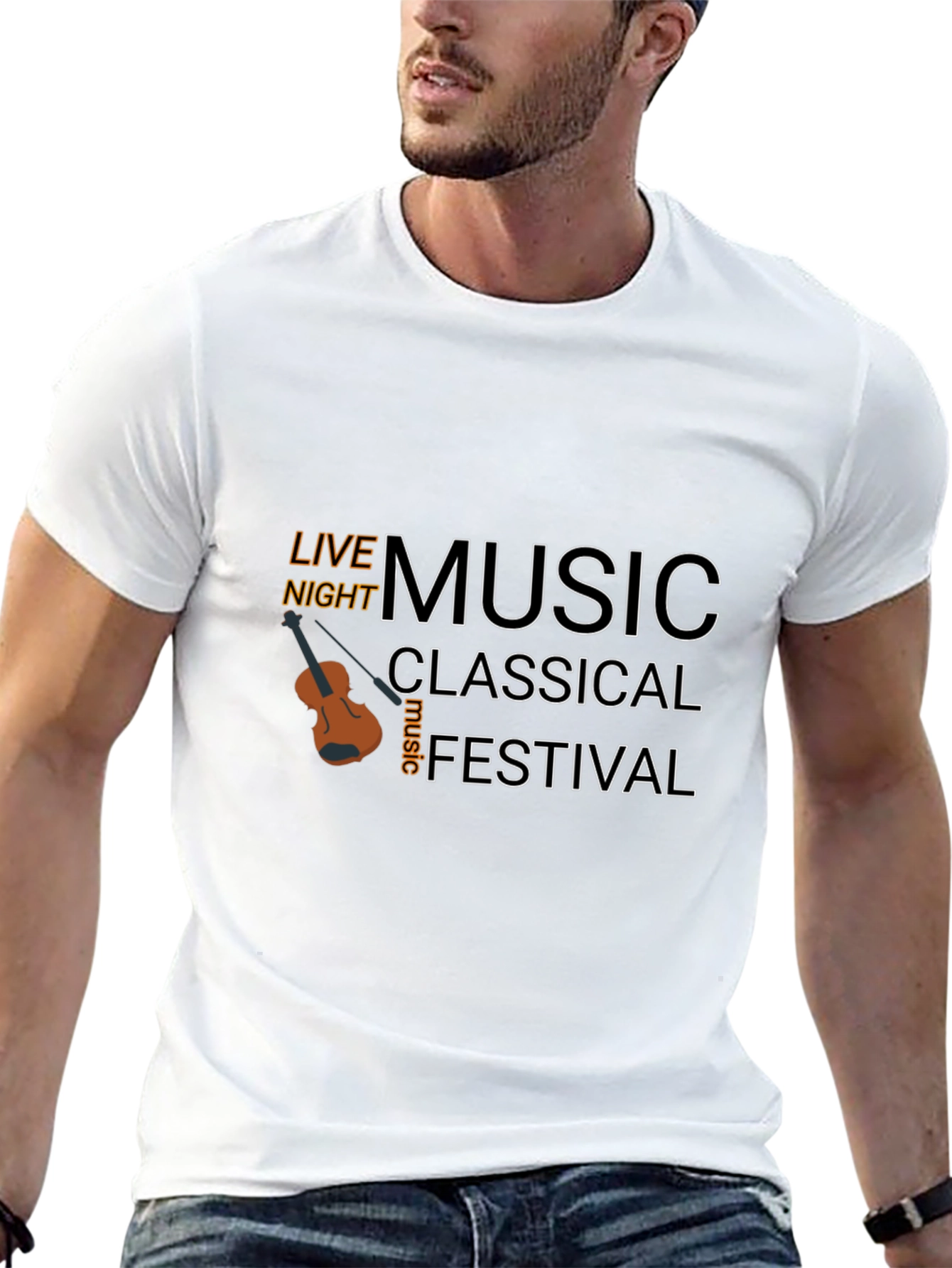 Live Music Festival Black T-Shirt
