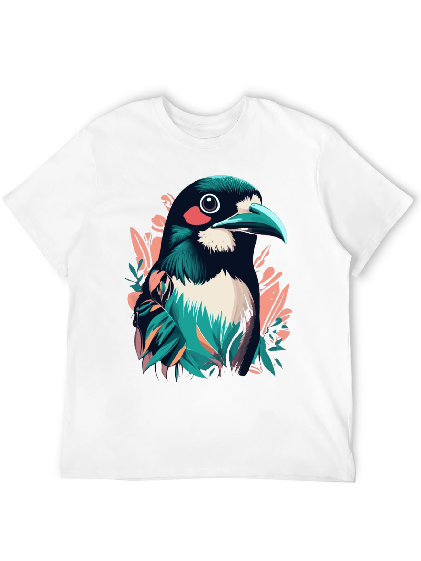 Bird Graphic Tee - Stylish Mens Black T-Shirt
