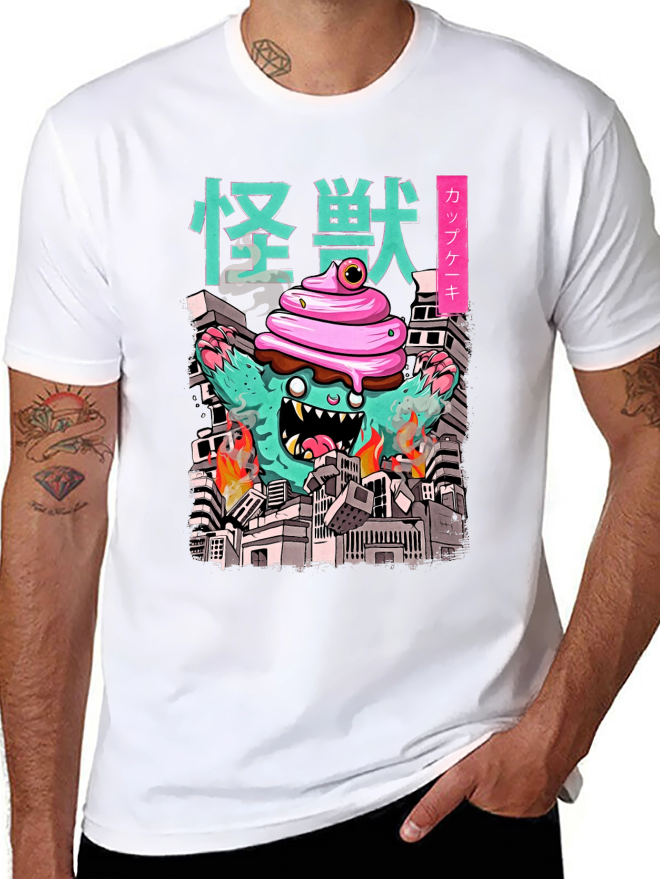Cupcake Kaiju Graphic Tee - Monster T-Shirt