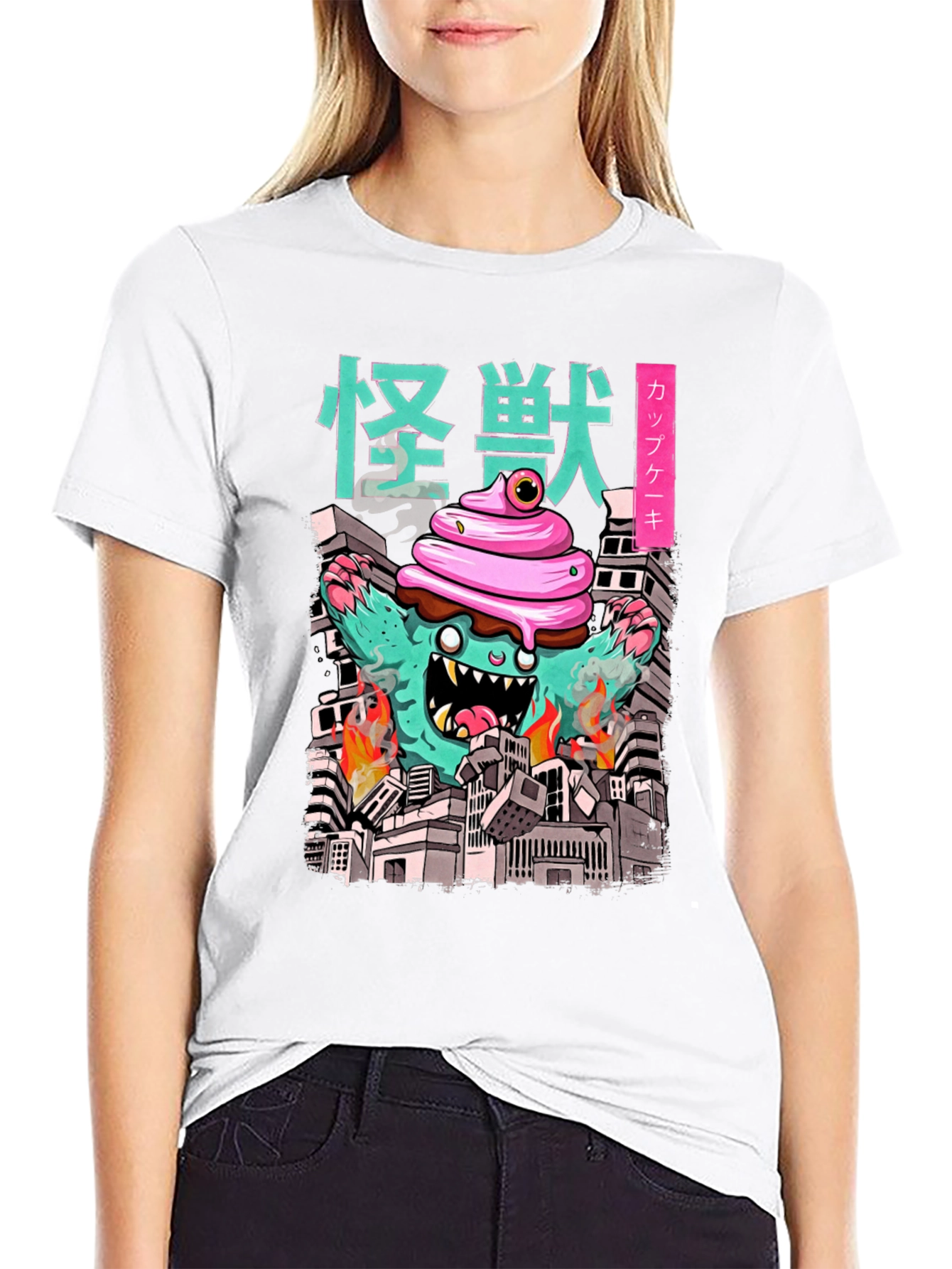 Cupcake Kaiju Graphic Tee - Monster T-Shirt
