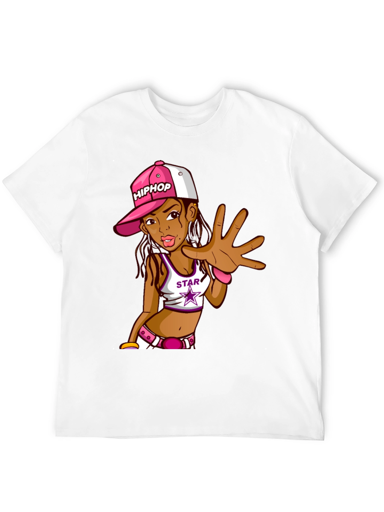 Hip Hop Girl Black Tee
