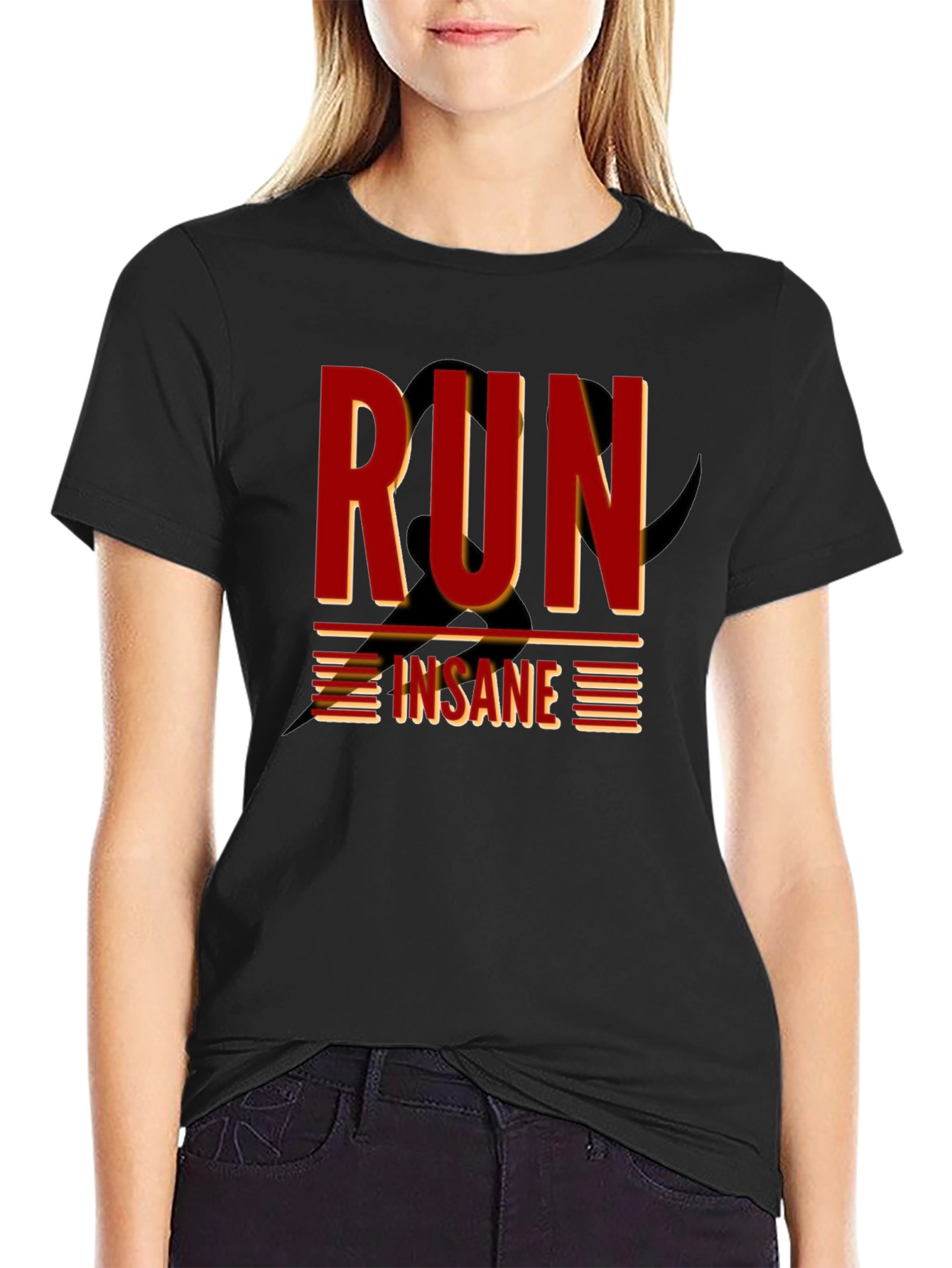 Run Insane Graphic T-Shirt - Dark