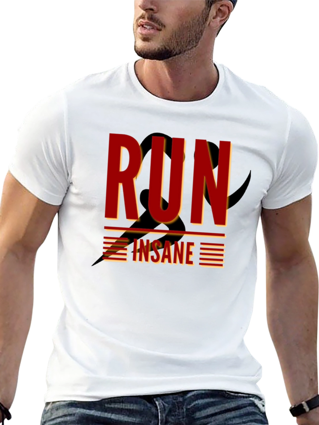 Run Insane Graphic T-Shirt - Dark