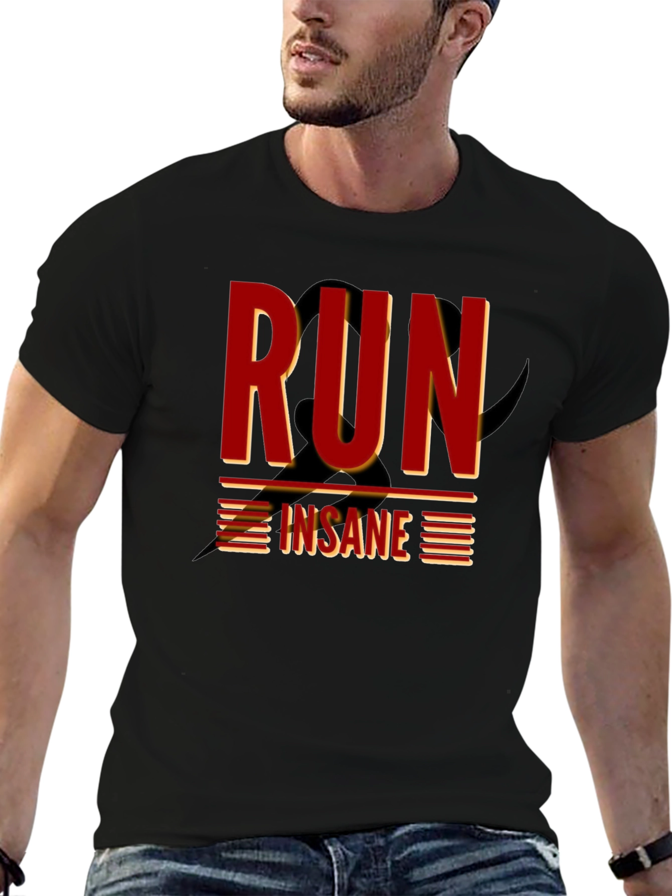 Run Insane Graphic T-Shirt - Dark