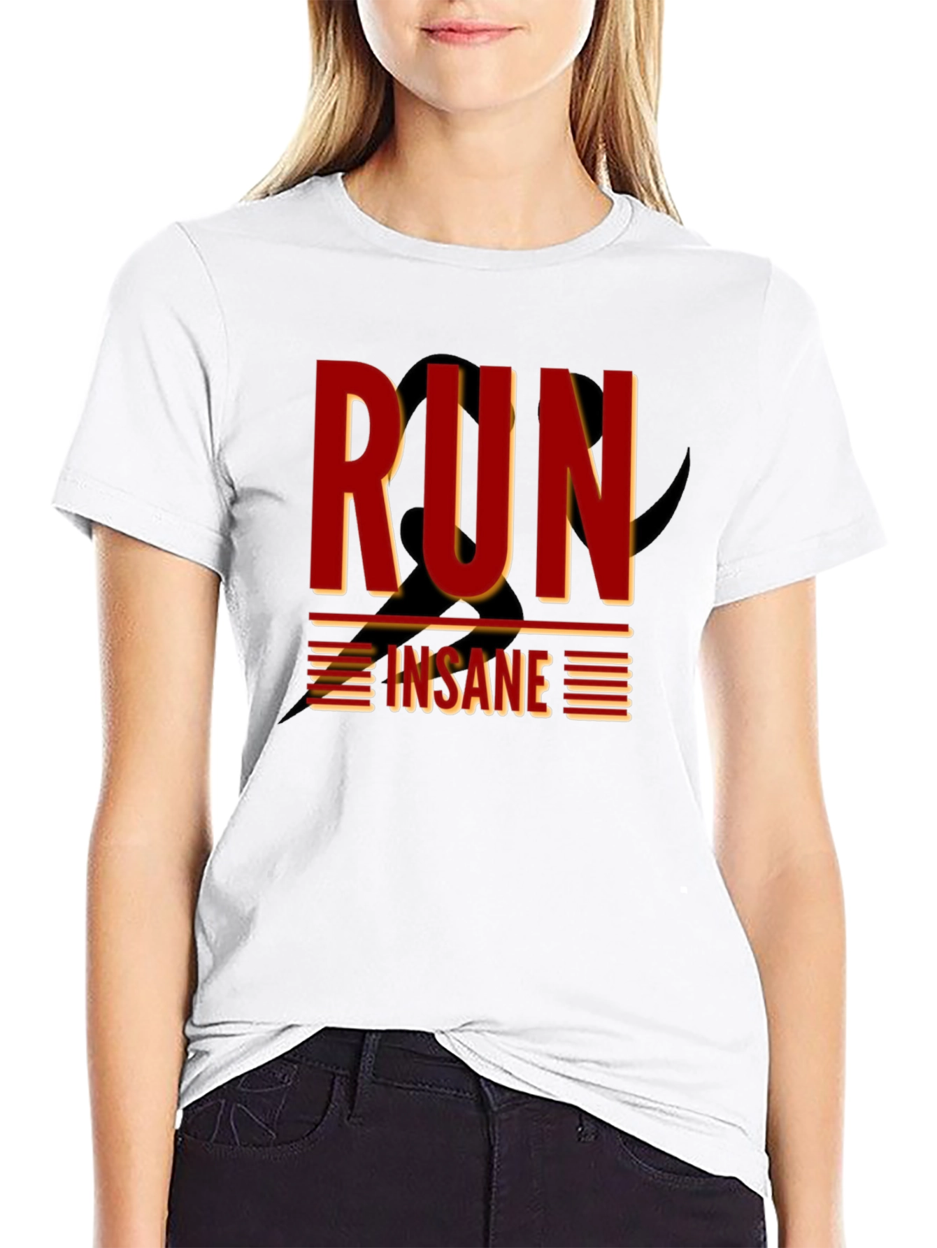 Run Insane Graphic T-Shirt - Dark