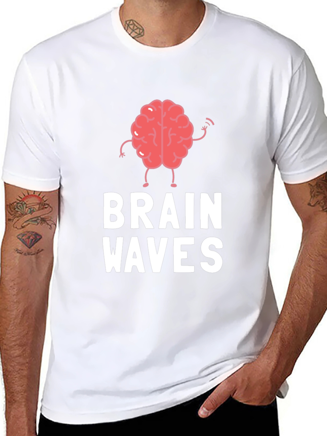 Brain Waves Graphic Tee - Funny T-Shirt