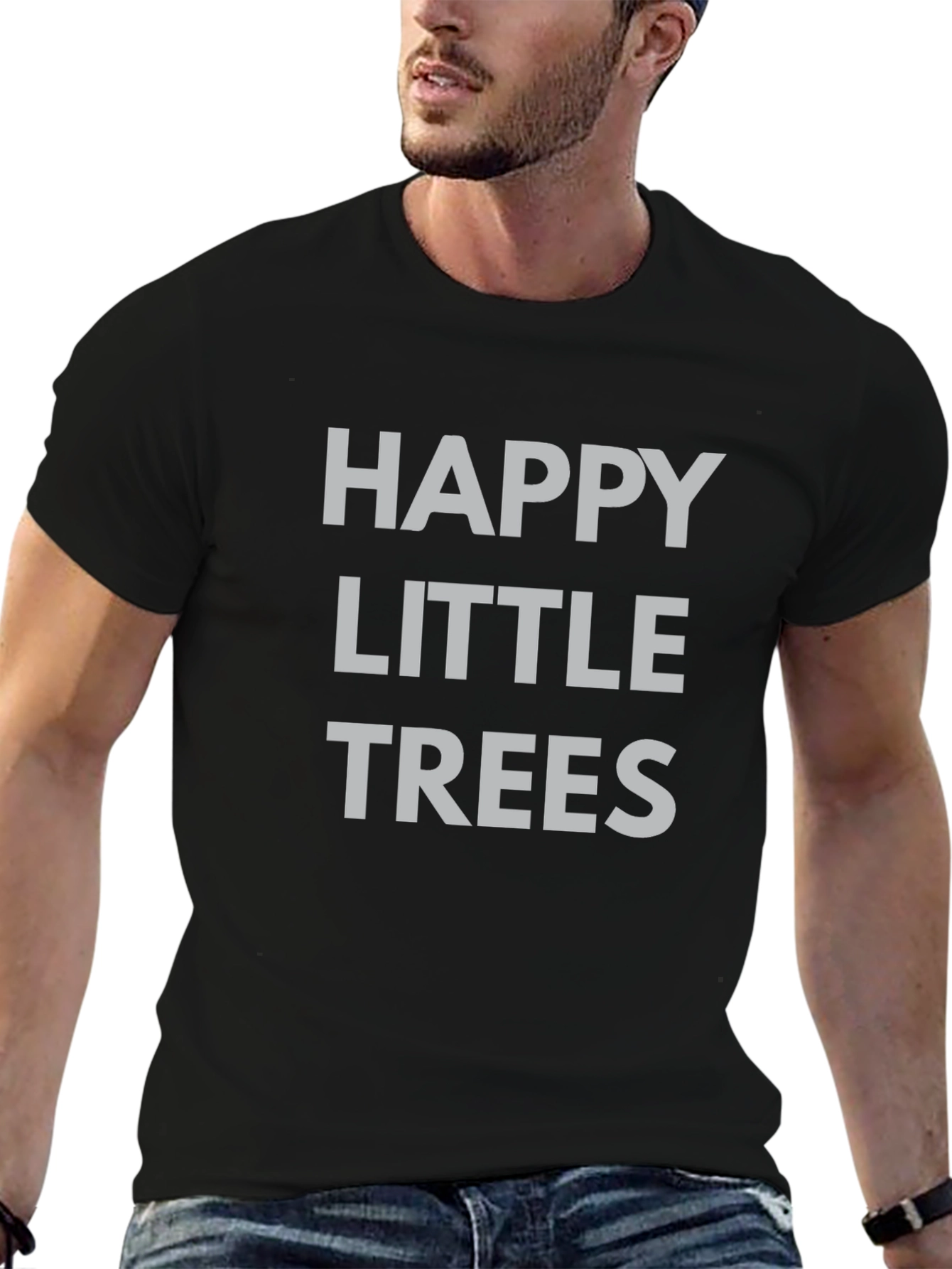 Happy Little Trees Graphic Tee - Unisex Casual Shirt