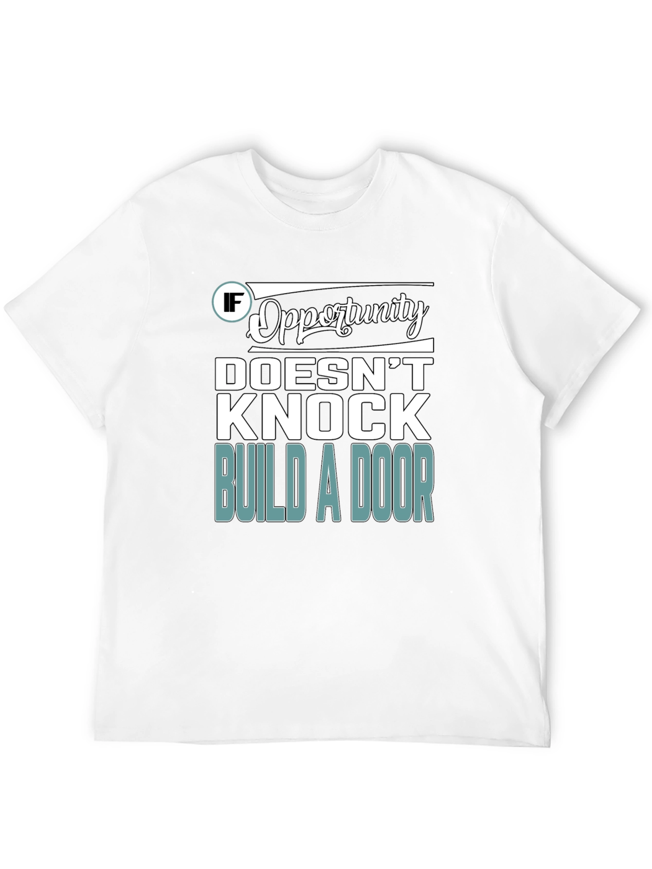 Opportunity Knocks Graphic T-Shirt - Black