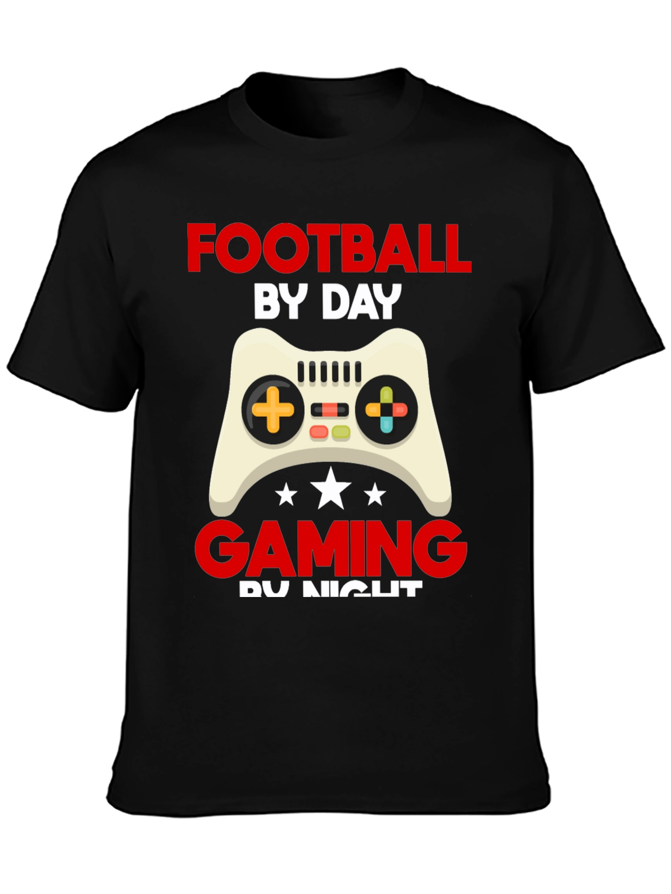 Football by Day Gaming by Night T-Shirt