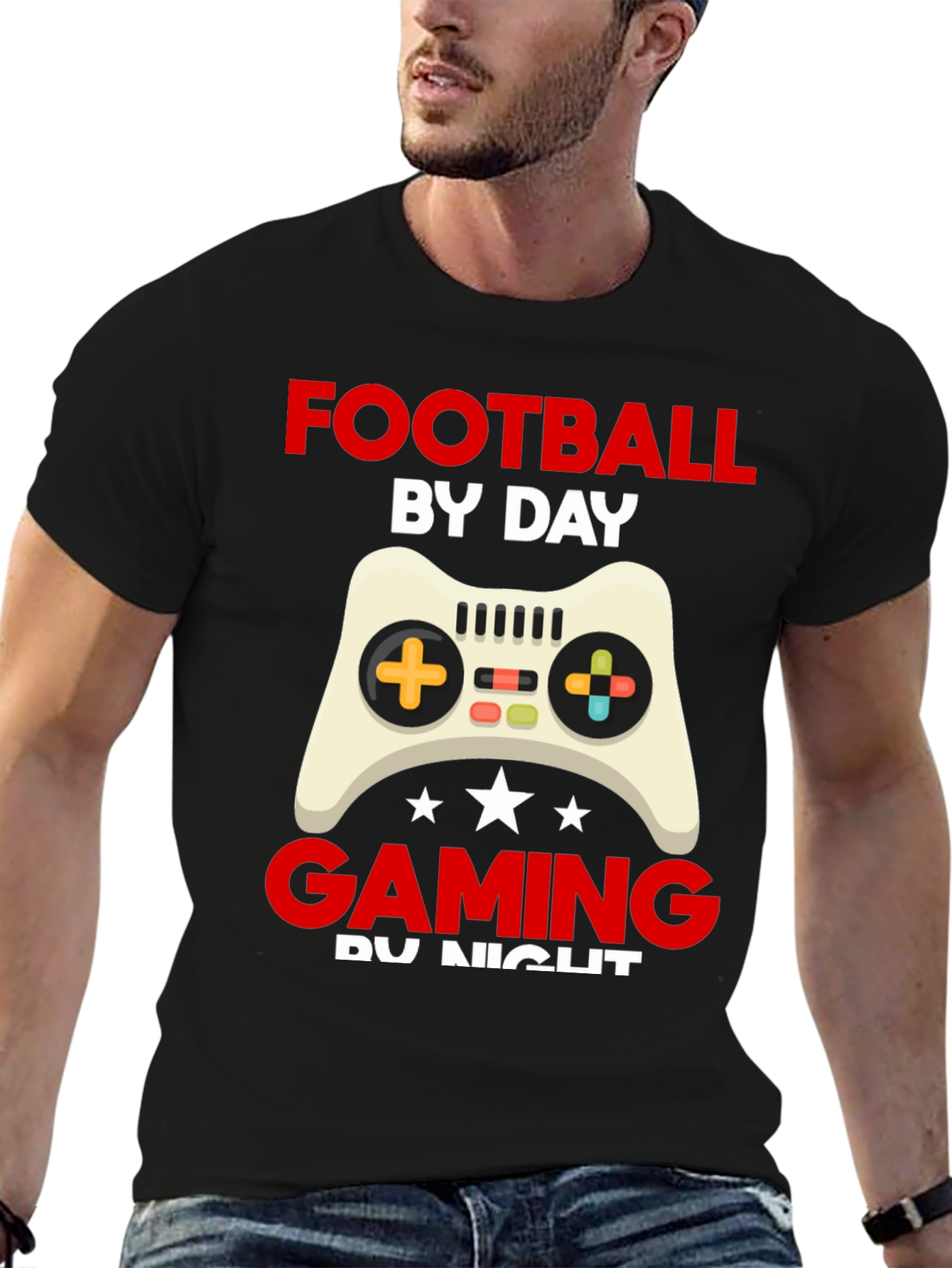 Football by Day Gaming by Night T-Shirt