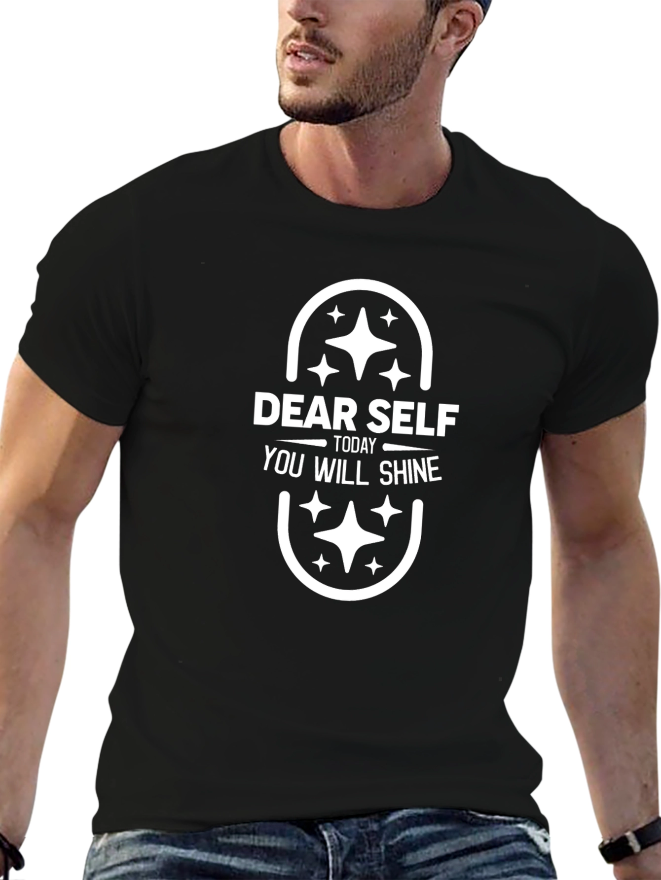 Dear Self Today You Will Shine Black T-Shirt