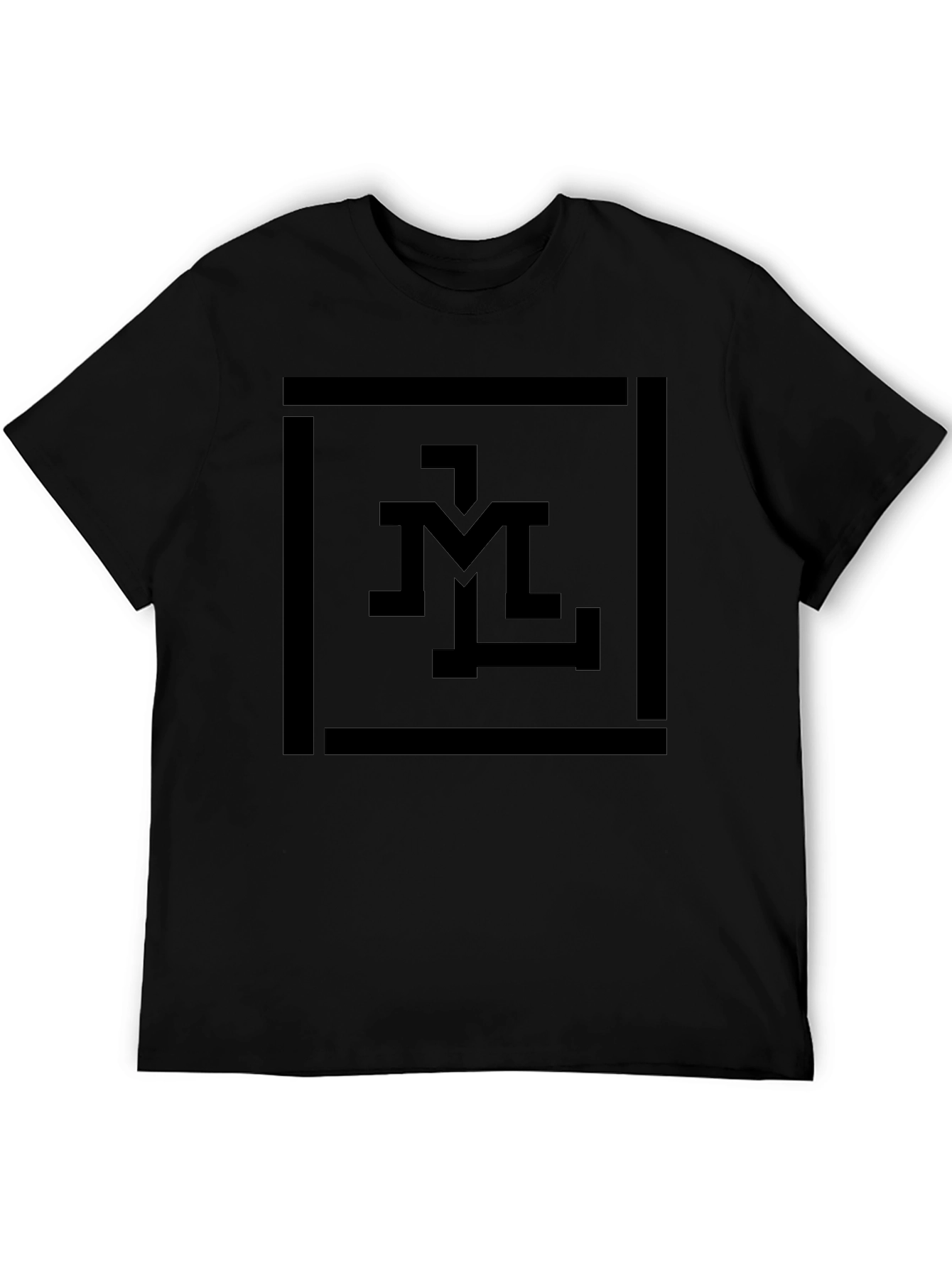 Monochrome Graphic Tee - Modern Minimalist Design