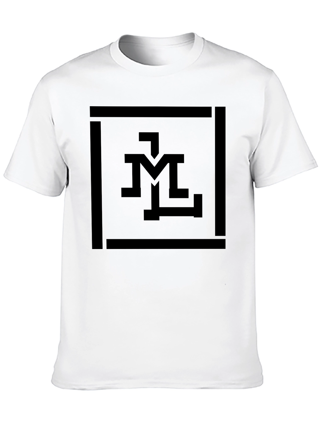 Monochrome Graphic Tee - Modern Minimalist Design