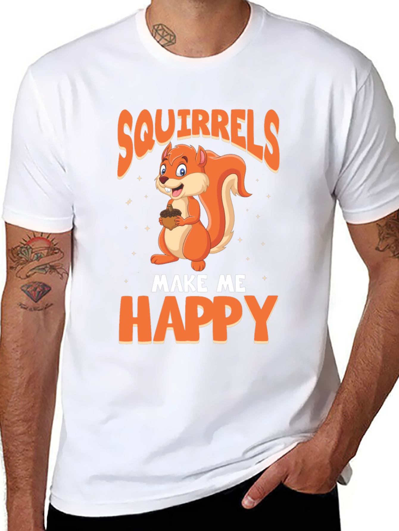Squirrels Make Me Happy T-Shirt