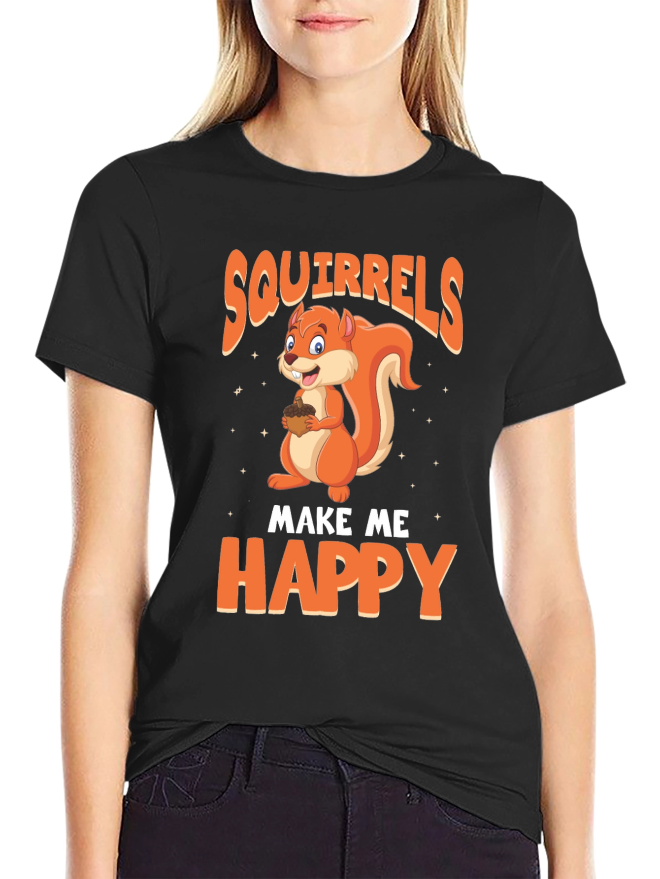 Squirrels Make Me Happy T-Shirt