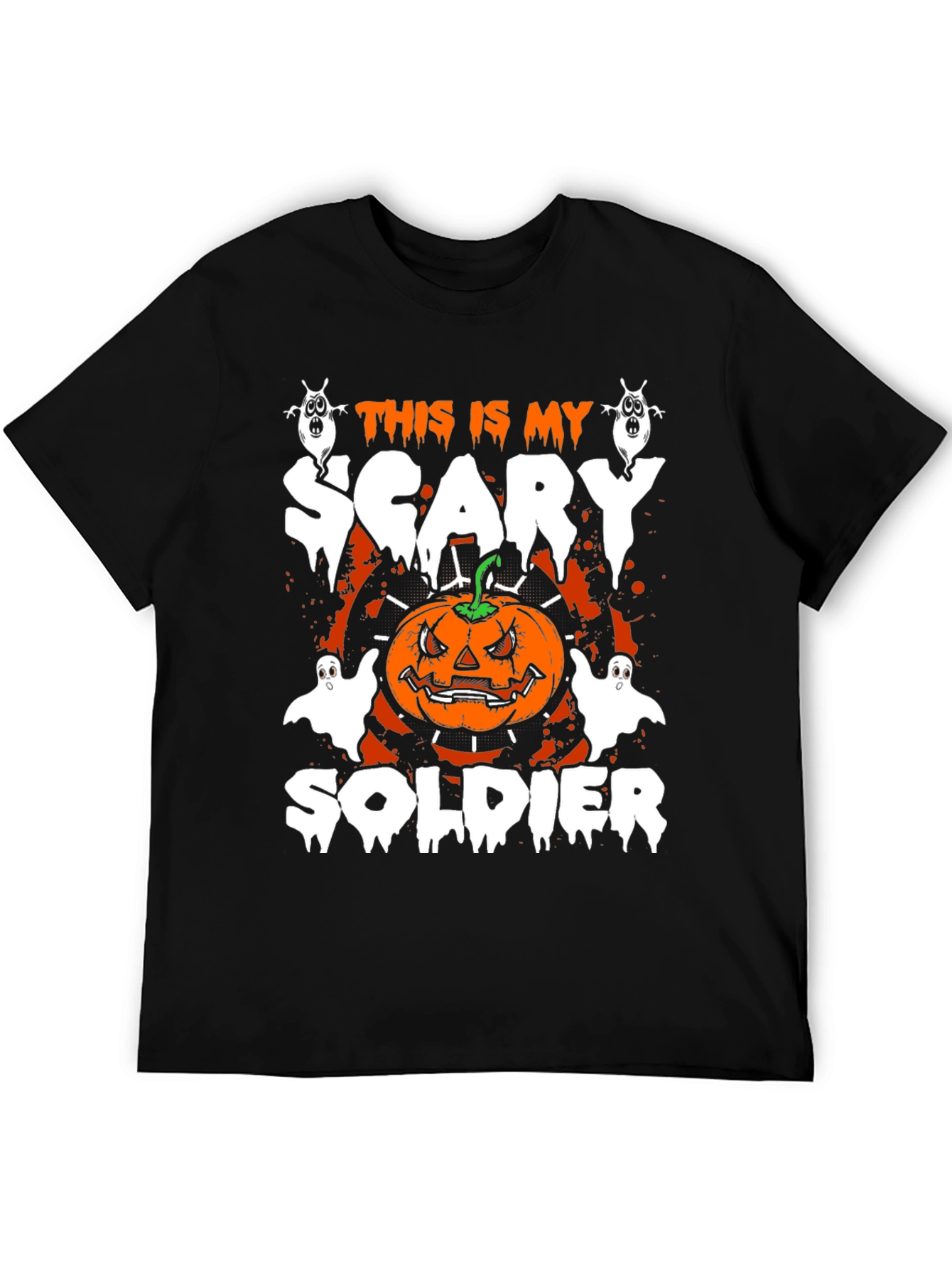 Halloween Scary Soldier Graphic Tee